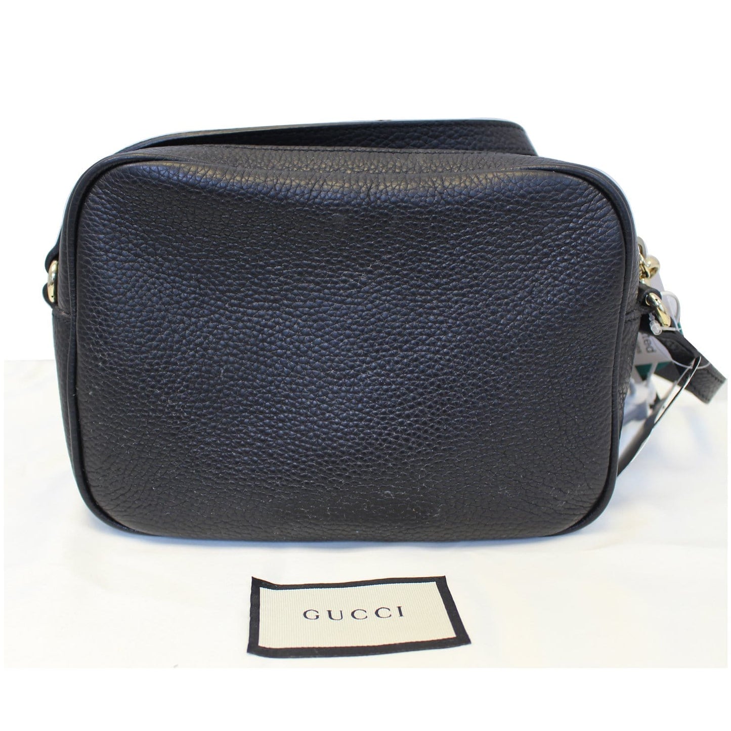 GUCCI Soho Disco Black Leather Crossbody Bag 308364