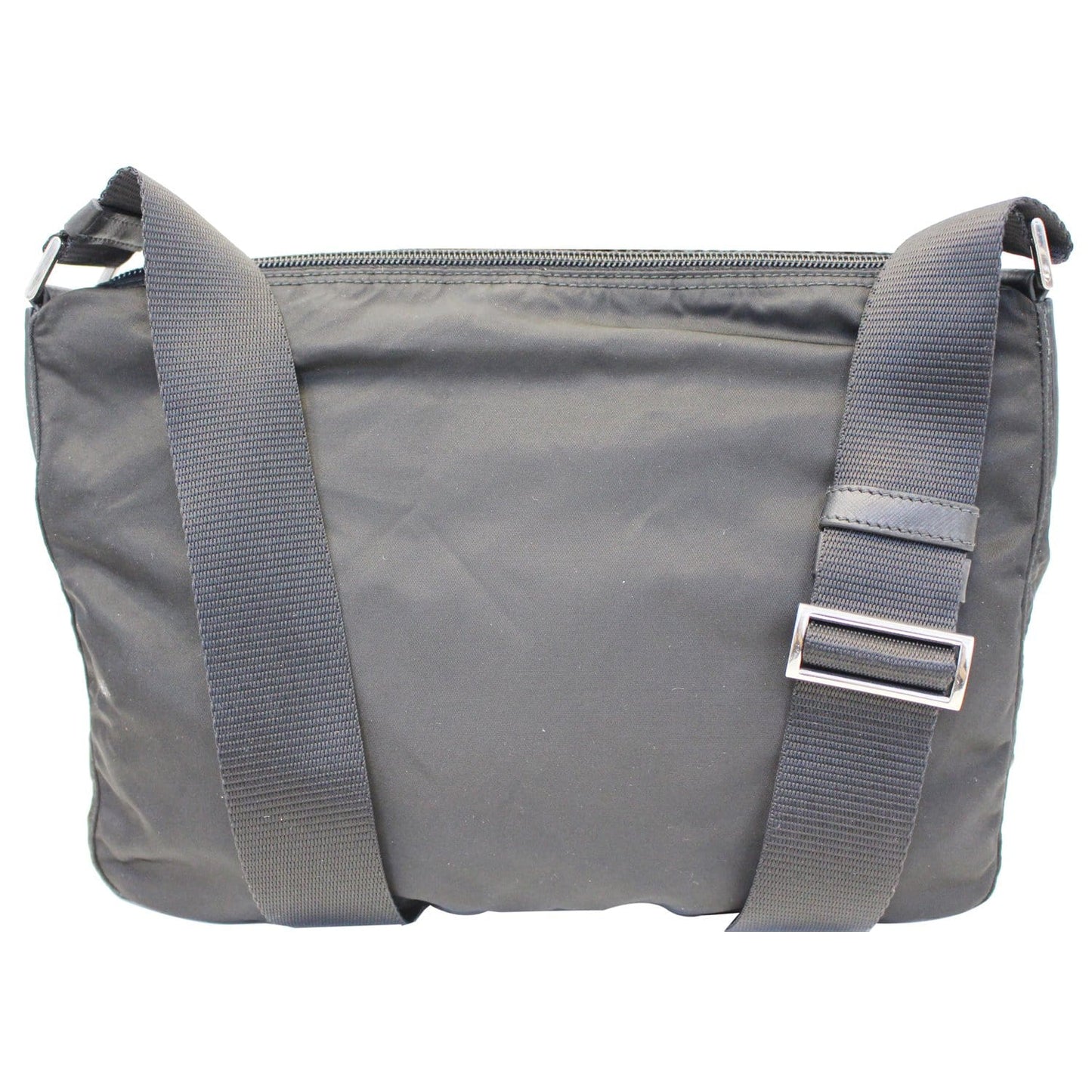 PRADA Large Nylon Crossbody Bag Black
