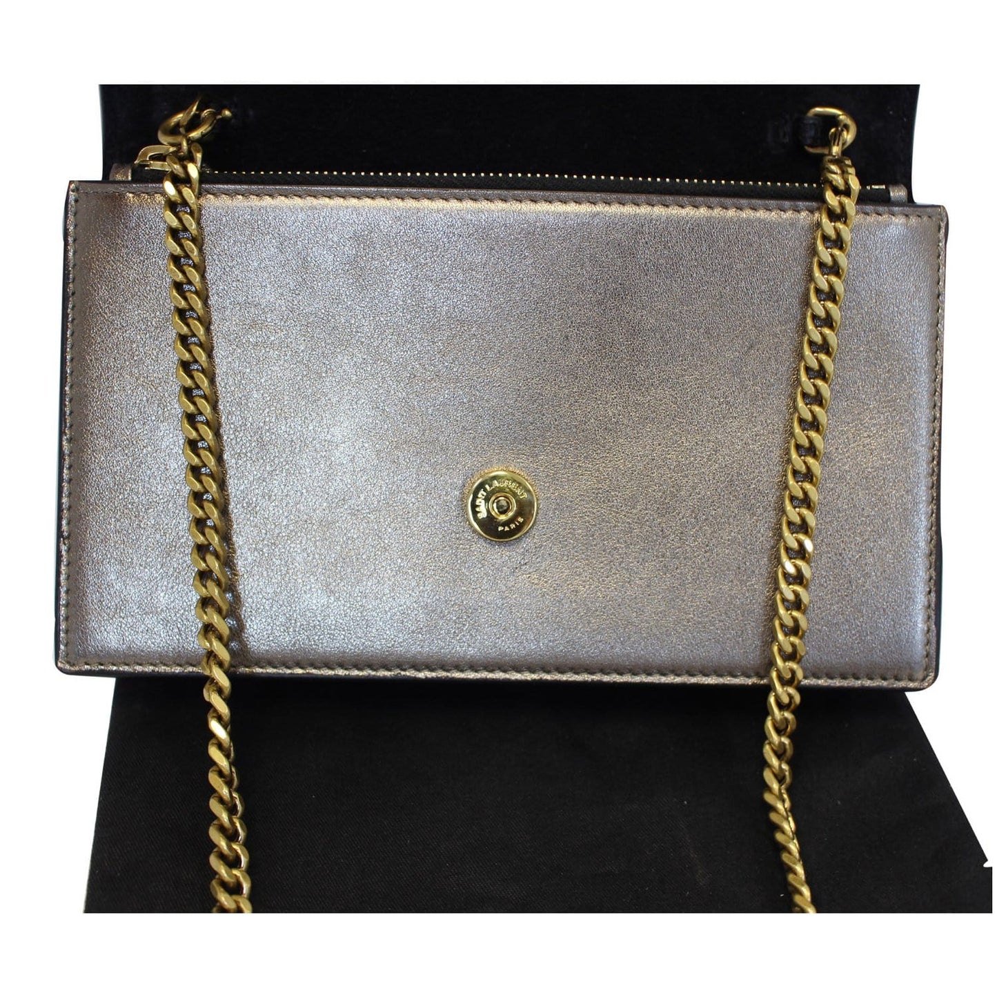YVES SAINT LAURENT Small Kate Tassel Leather Shoulder Crossbody Bag Gold