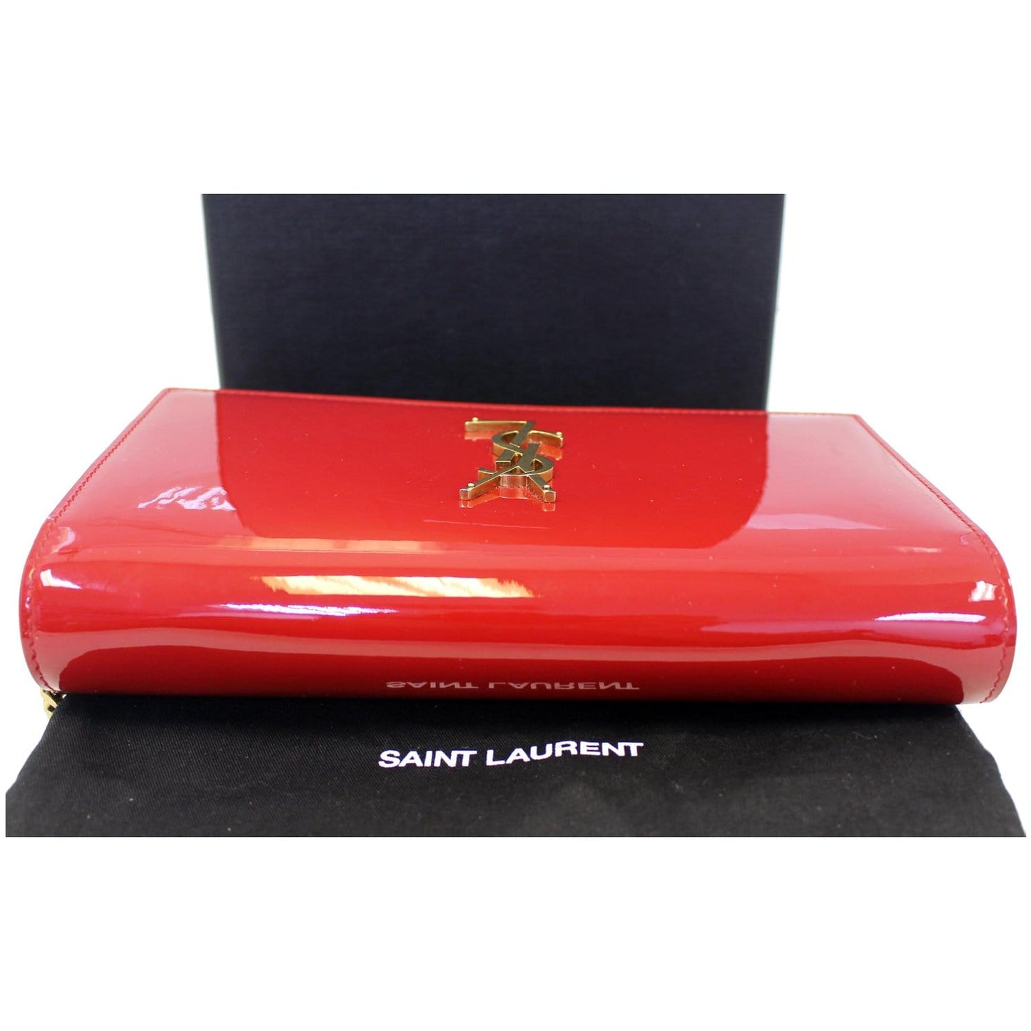 YVES SAINT LAURENT Kate Small Patent Leather Crossbody Bag Red