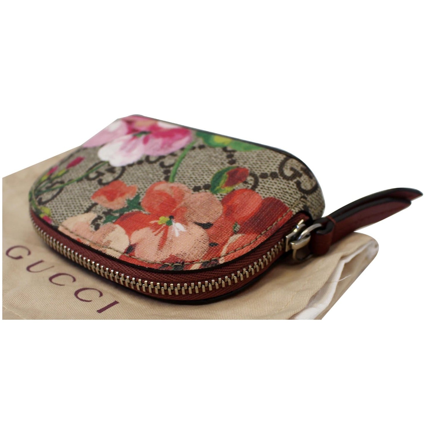 GUCCI Blooms GG Supreme Coin Case Beige 453171