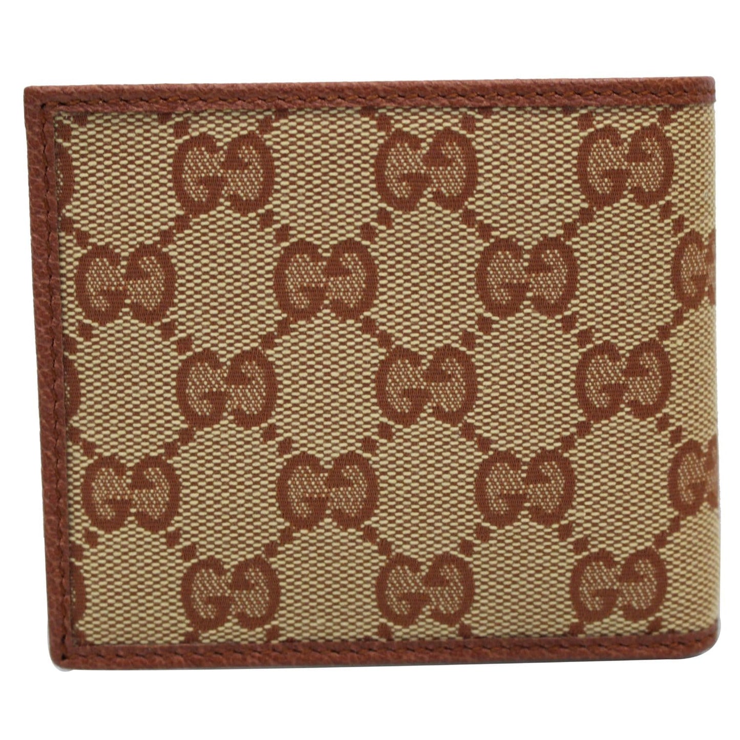 GUCCI NY New York Yankees Patch GG Canvas Bifold Wallet Brown 547787