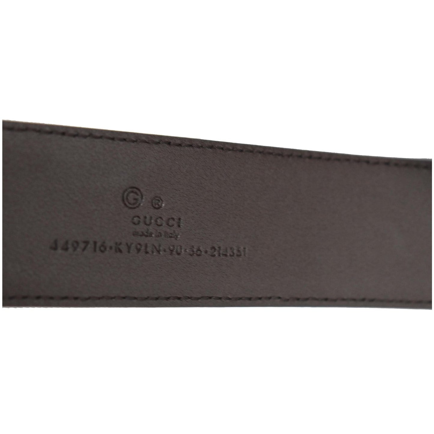 GUCCI GG Canvas Leather Belt Beige Size 90/36 - 25% OFF