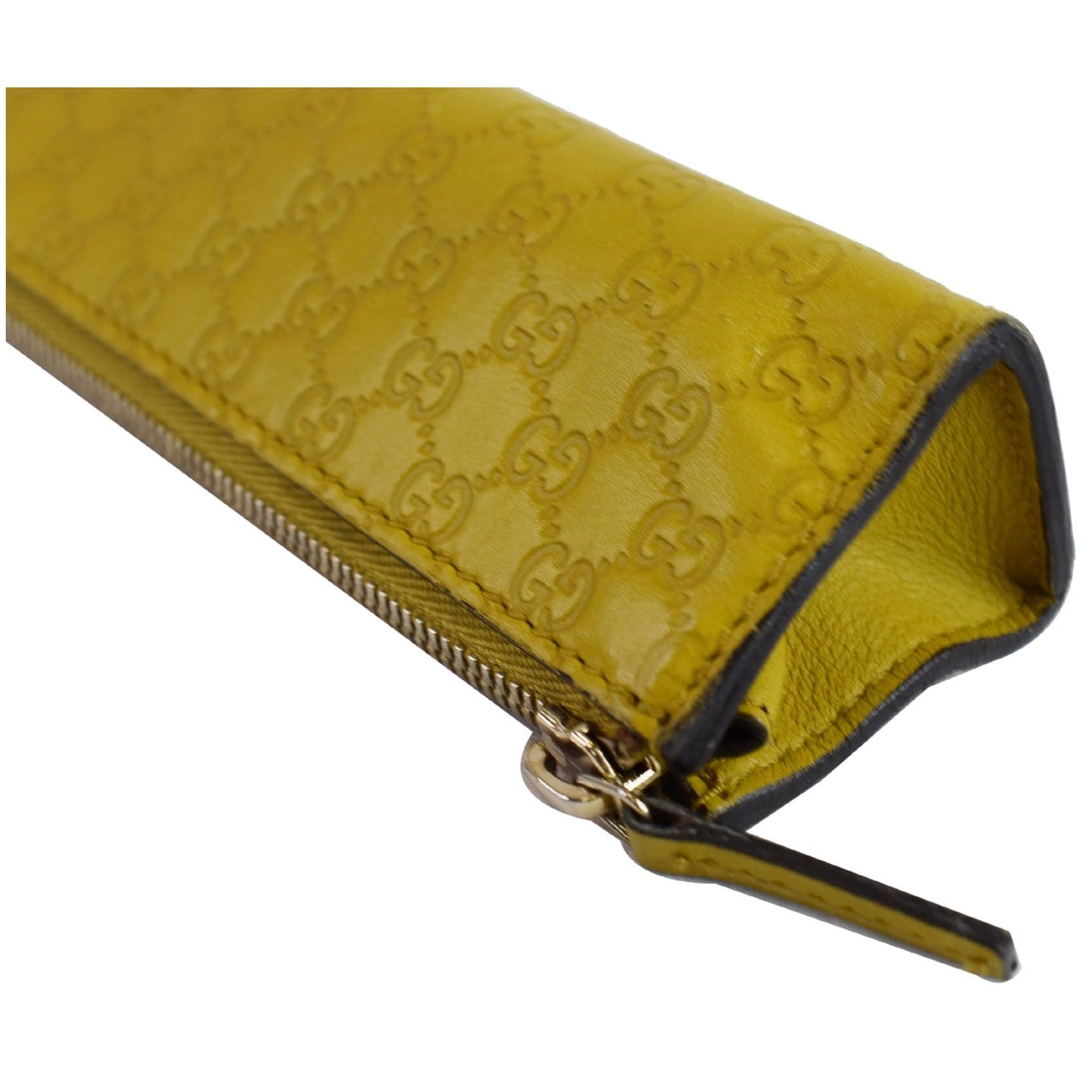 GUCCI Microguccissima Pencil Pouch Yellow 256579