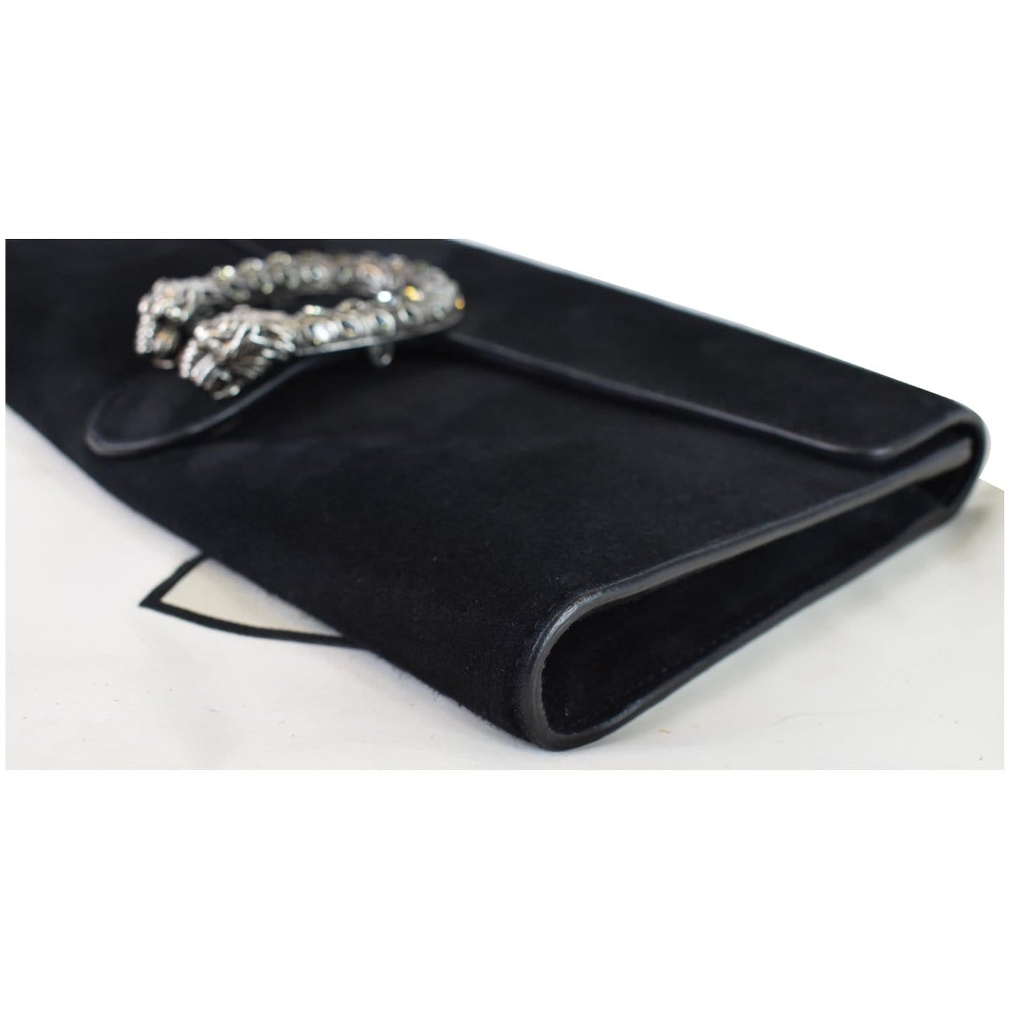 GUCCI Dionysus Small Velvet Clutch Bag Black 425250