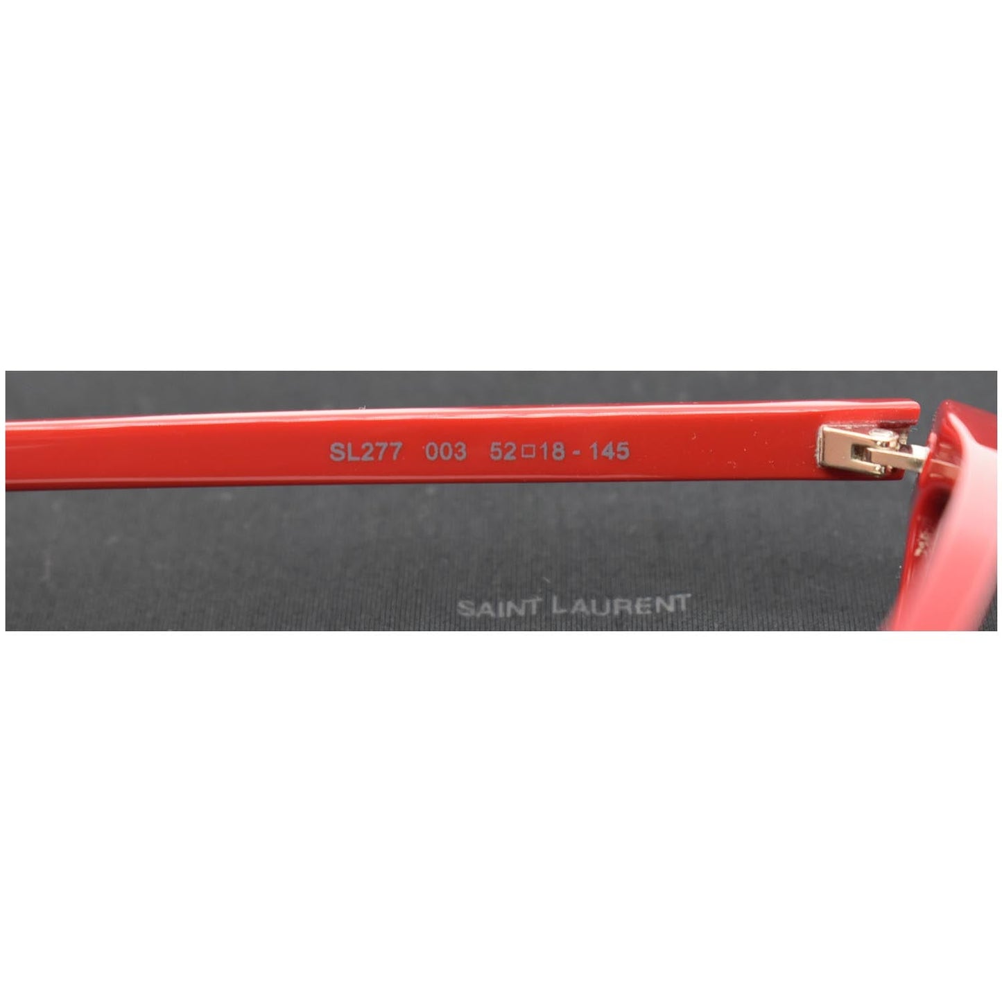 YVES SAINT LAURENT SL277 003 Red Sunglasses Gray Lens