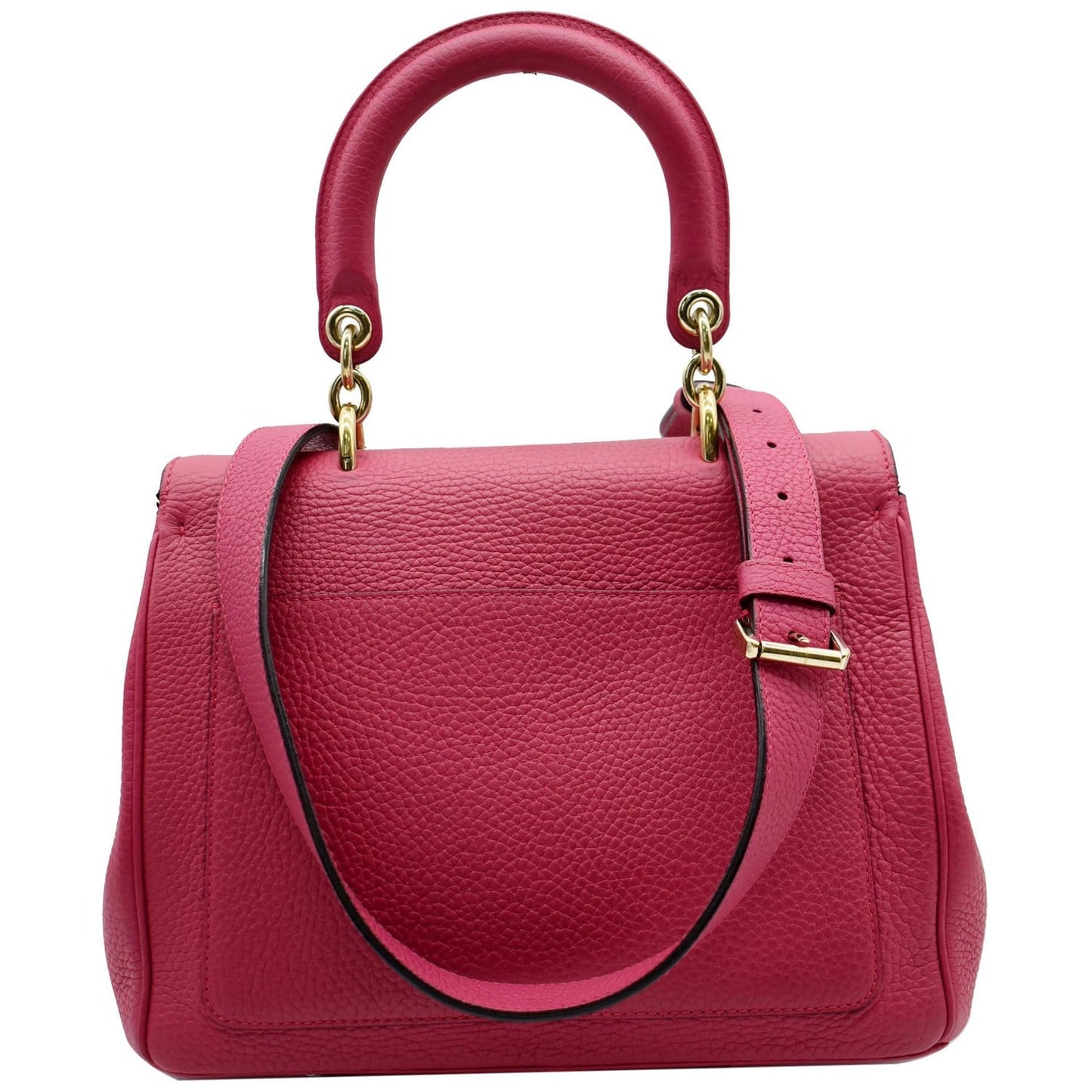 CHRISTIAN DIOR Be Dior Leather Flap Shoulder Bag Pink