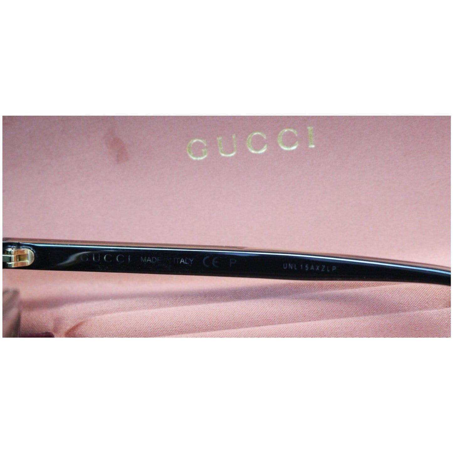 GUCCI Web Rectangle Sunglasses GG0381S Black