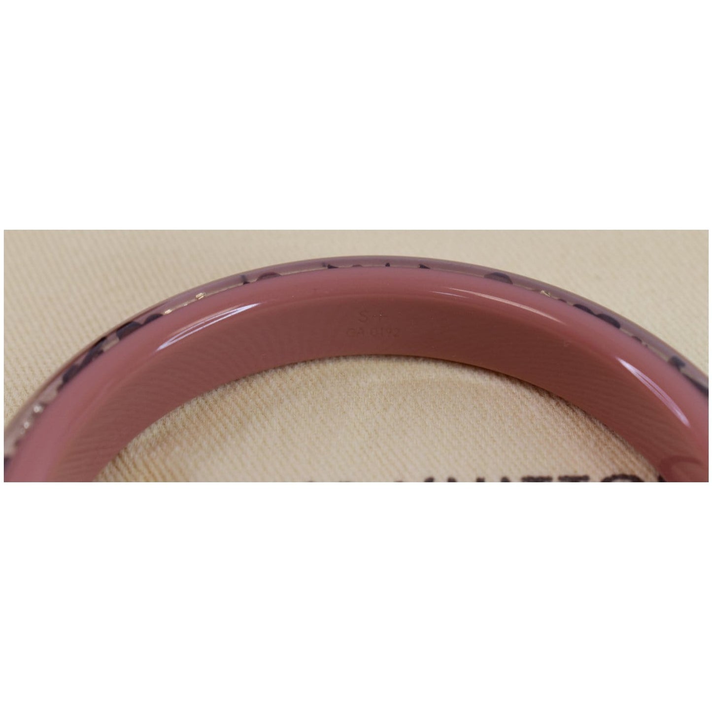 LOUIS VUITTON Monogram Inclusion TPM Bracelet Pink