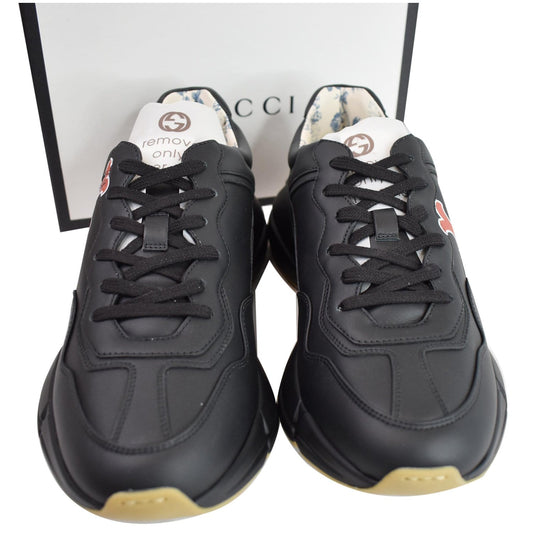Gucci Rhyton LA Angels Leather Sneakers Black 548637 US 9