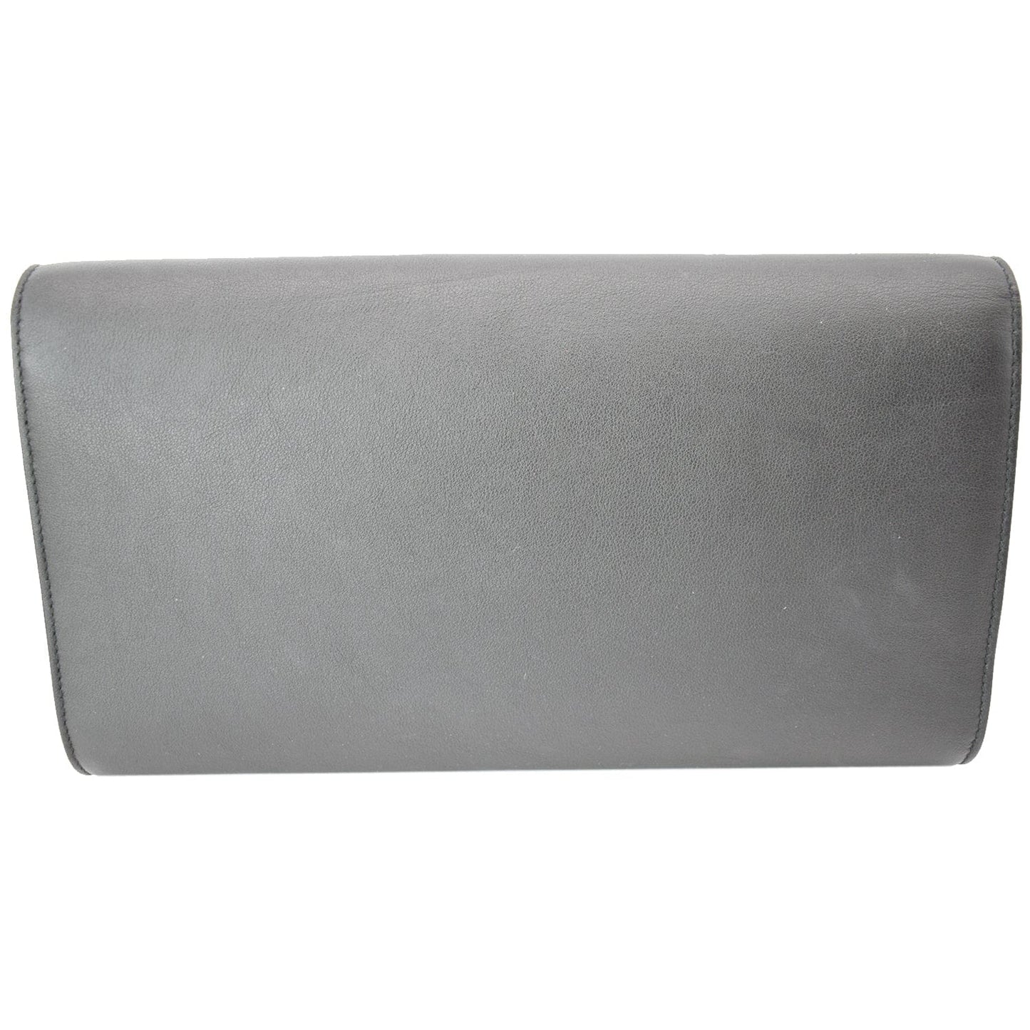 YVES SAINT LAURENT Leather Clutch Wallet Black