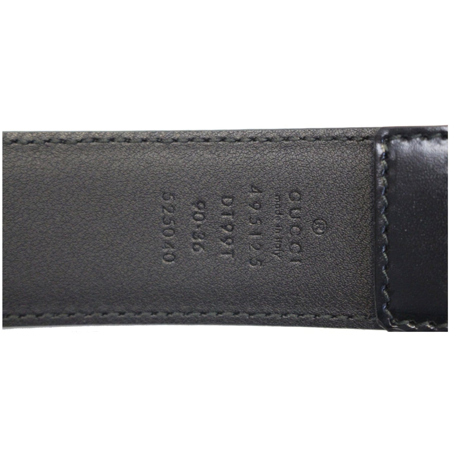 GUCCI Web Leather Belt Black 495125 Size 36