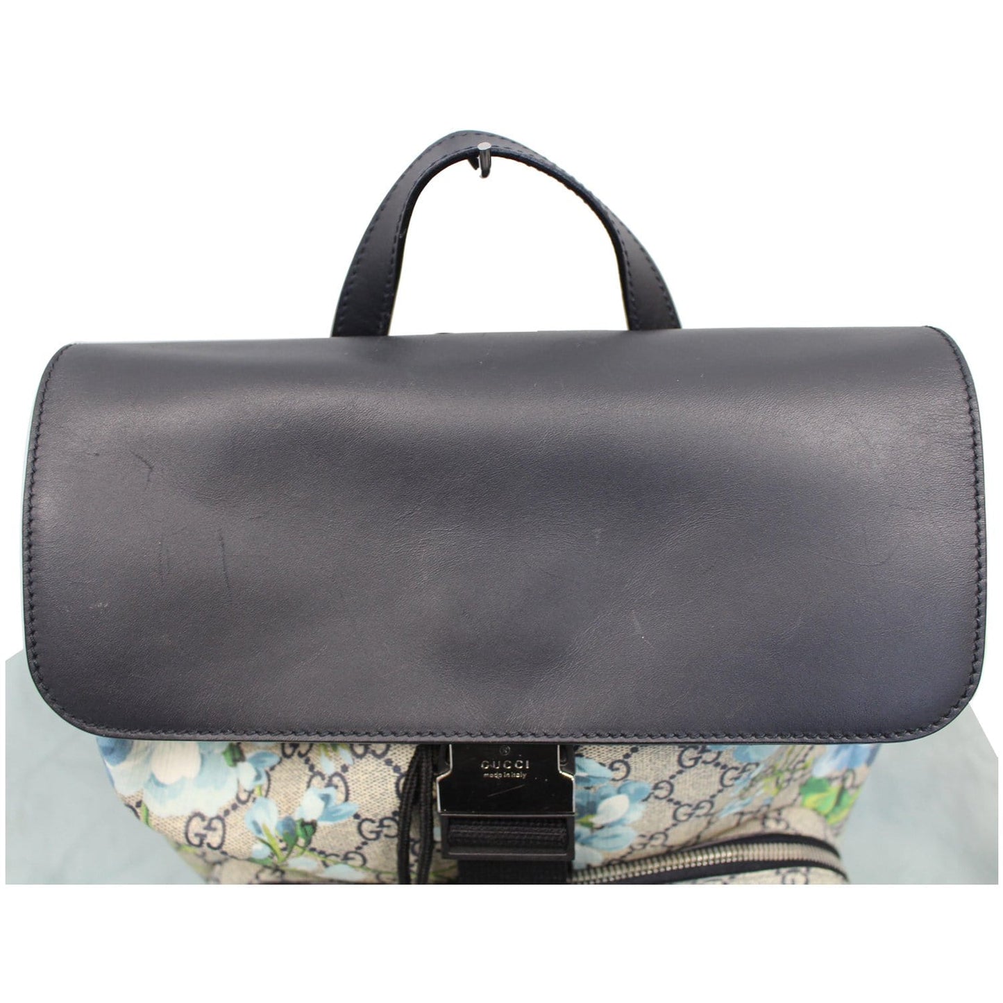 GUCCI Blooms Print GG Canvas Backpack Blue 406398