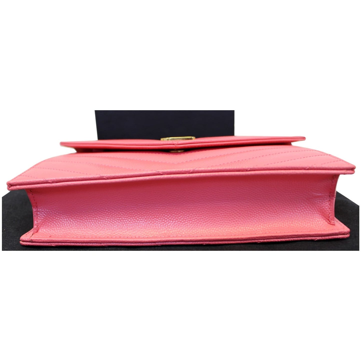 YVES Saint Laurent Monogram Matelasse Wallet-on-A-Chain Crossbody Bag Pink