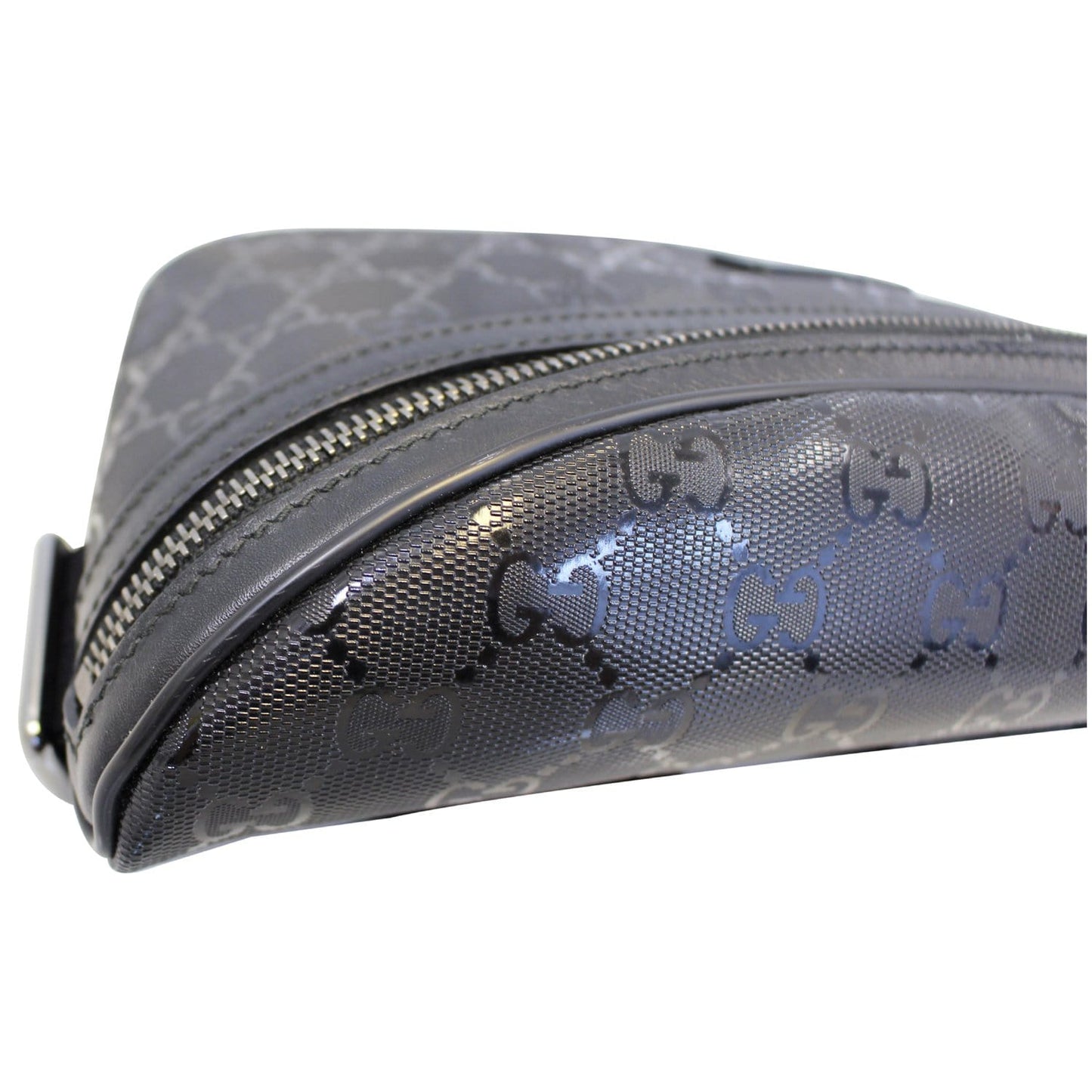 GUCCI GG Imprime Monogram Waist Bum Bag Black 233269