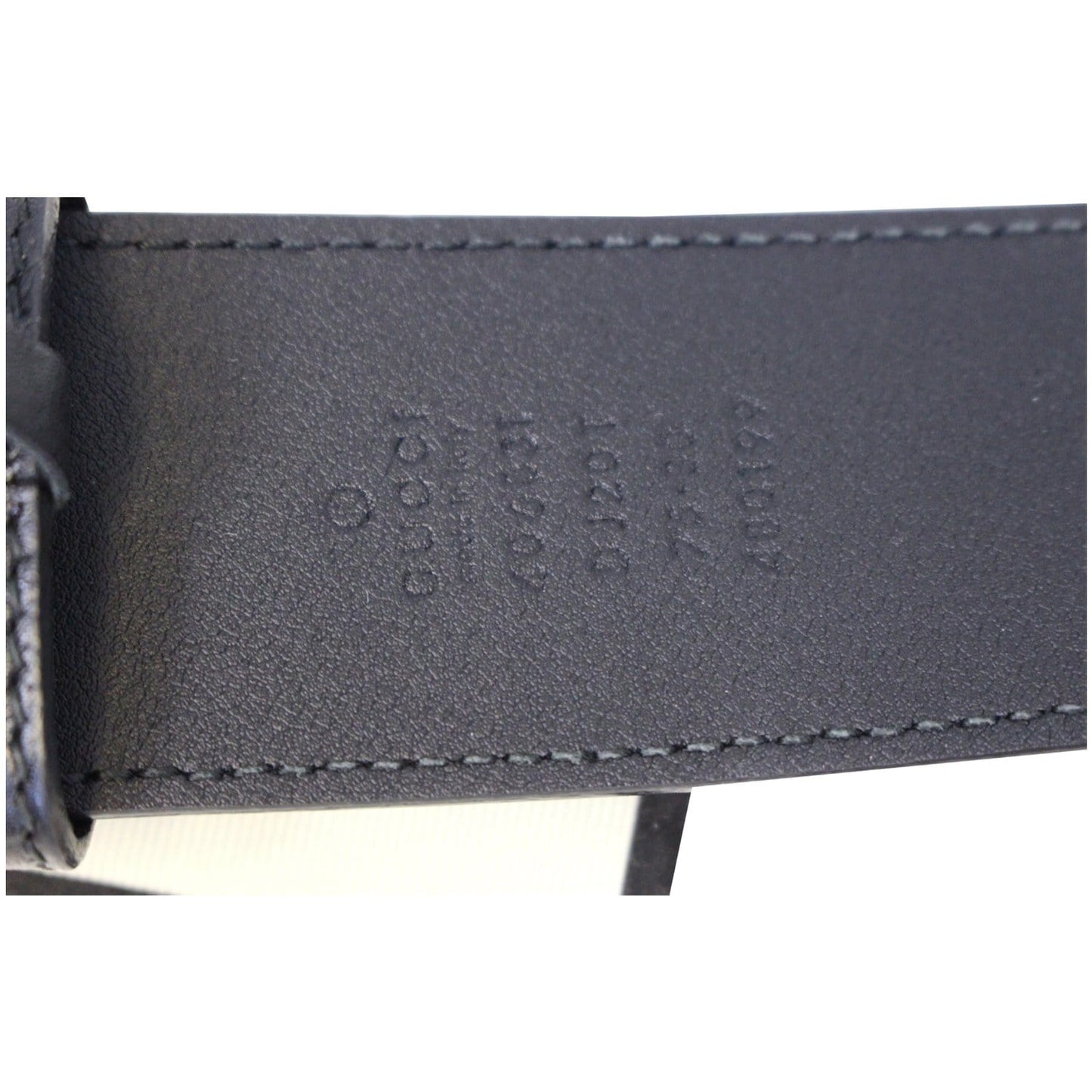 GUCCI Double G Buckle Leather Belt Black Size 37