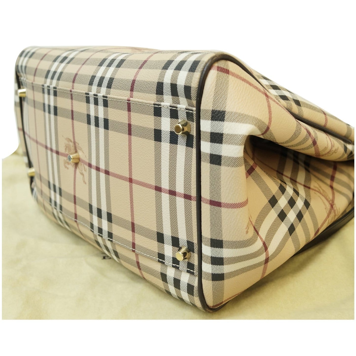 BURBERRY Canterbury Haymarket Check Tote Bag Multicolor