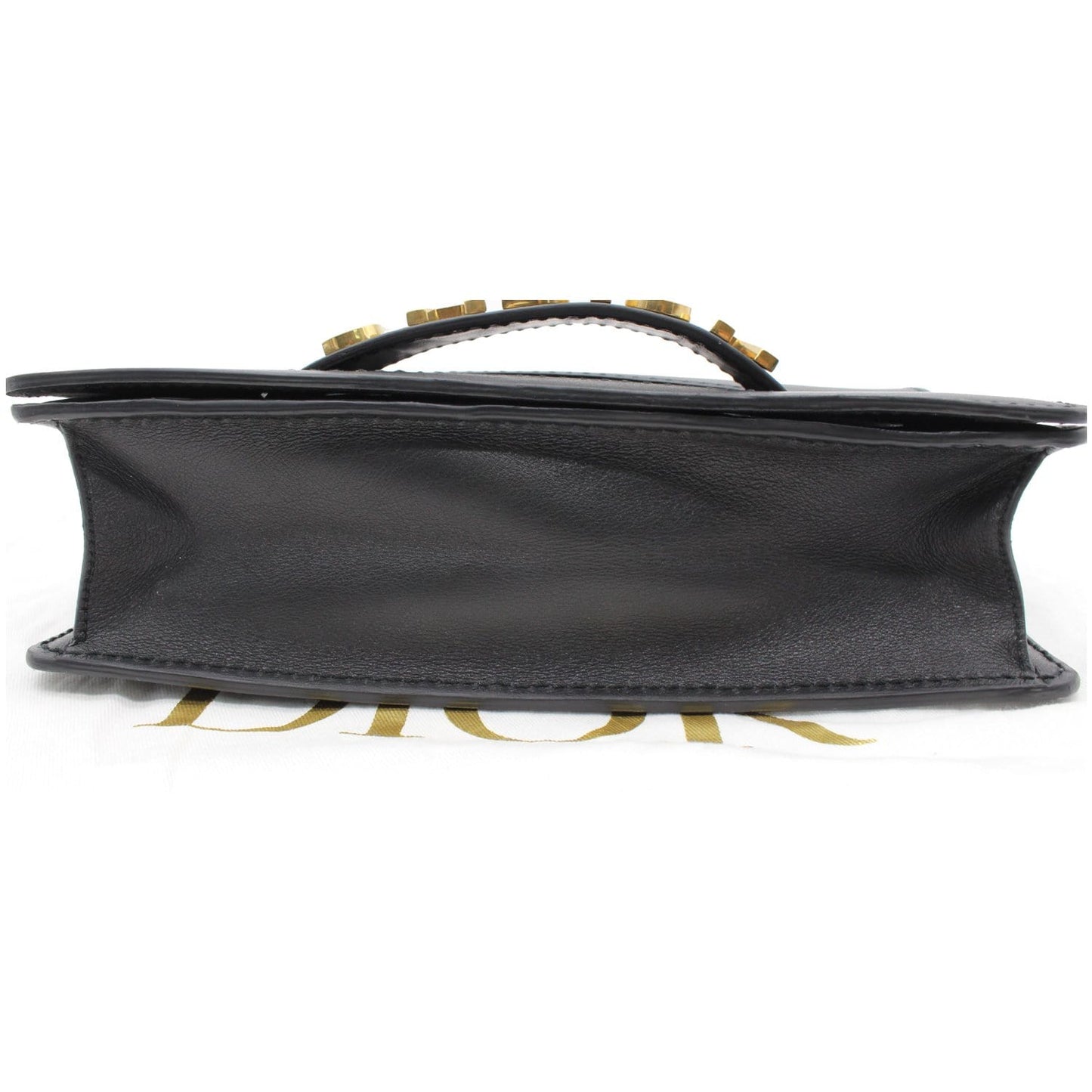 Christian Dior J'Adior Medium Calfskin Leather Flap Shoulder Bag Black