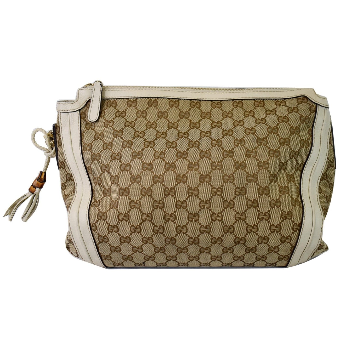GUCCI Medium Bella GG Canvas Hobo Bag Beige 269949