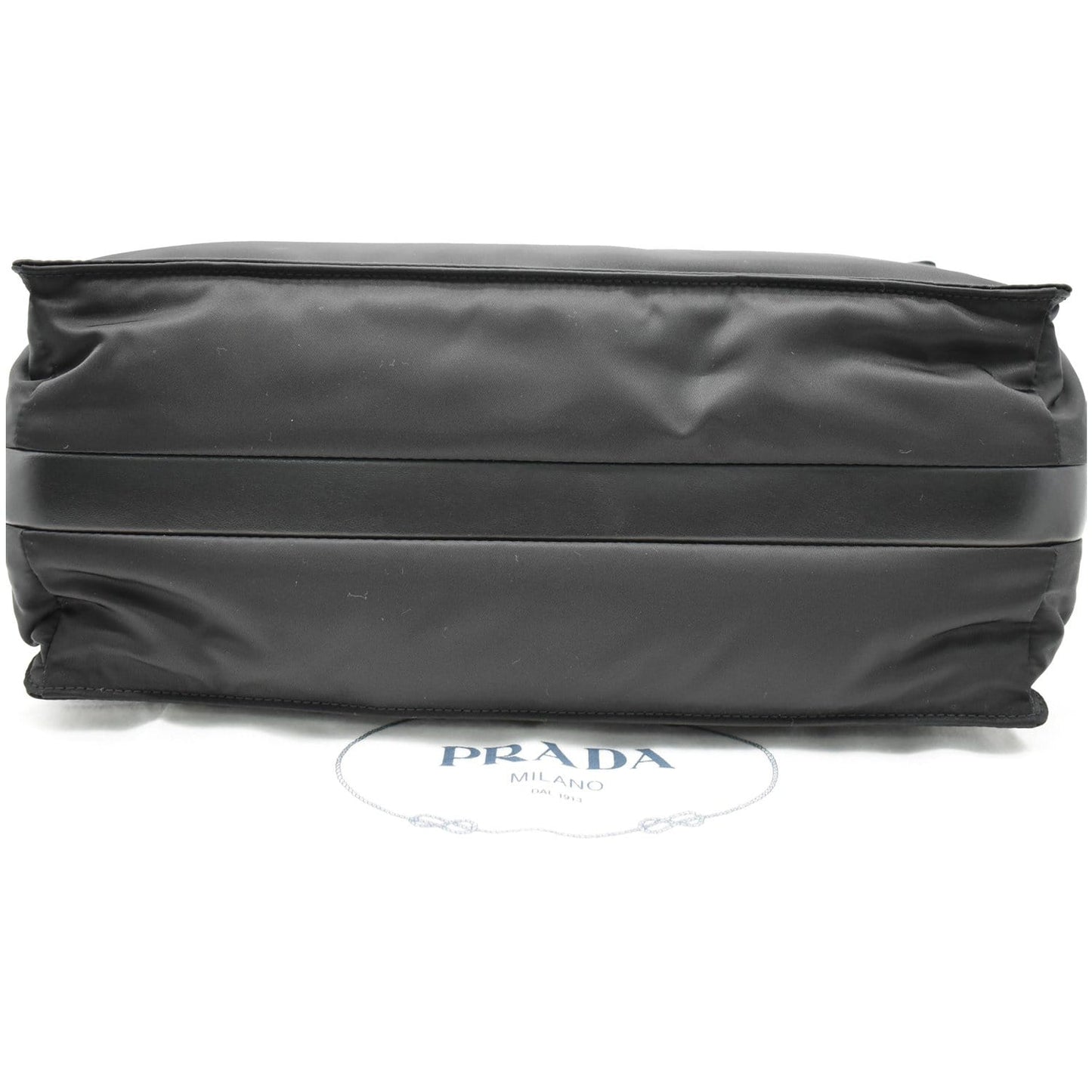 PRADA Large Padded Re-Nylon Shoulder Bag Black