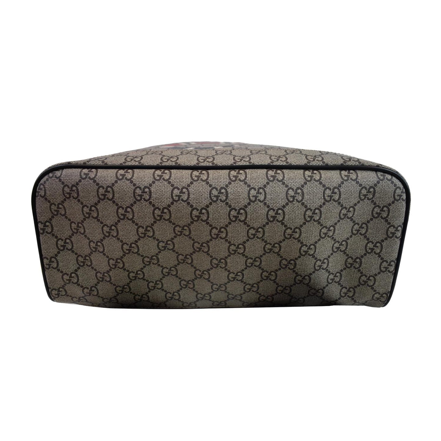 GUCCI Kingsnake Print GG Supreme Backpack Bag Beige 419584