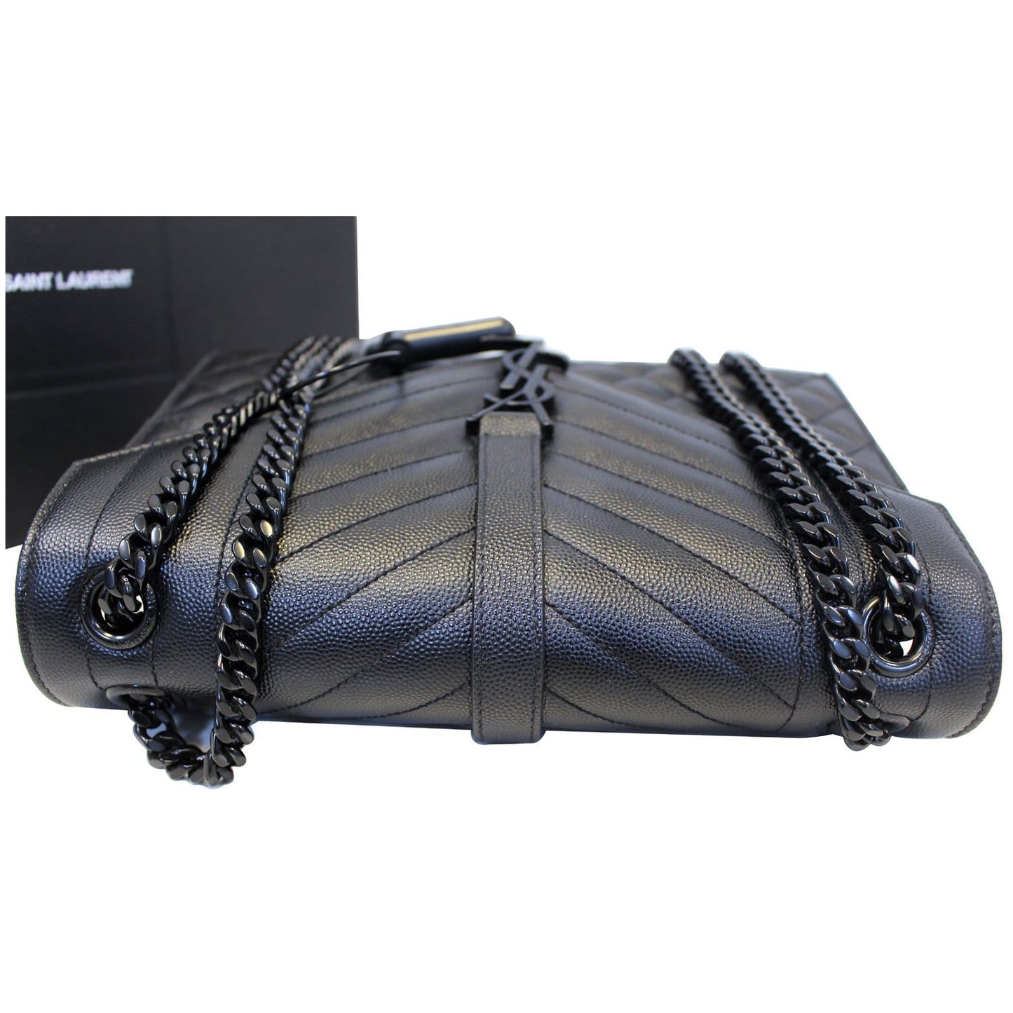 YVES Saint Laurent Envelope Medium Chain Shoulder Bag Black
