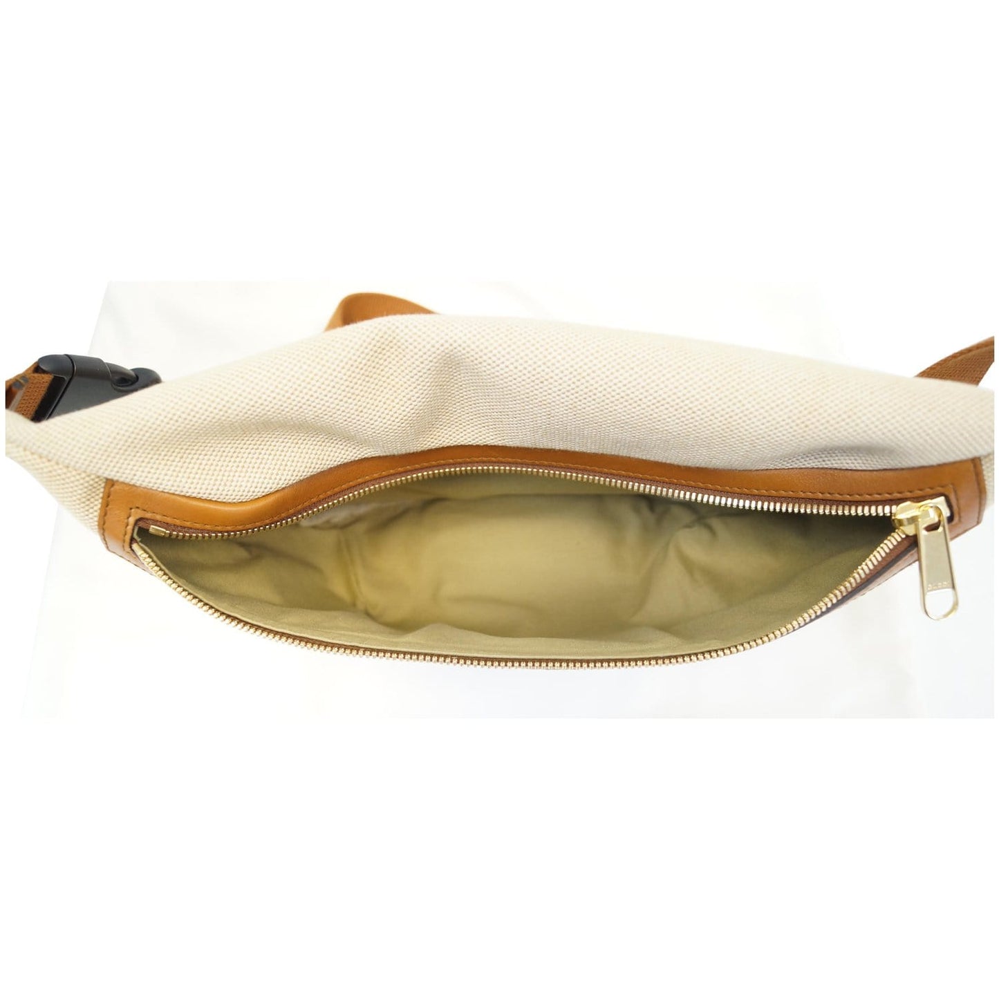 GUCCI Vintage Canvas Belt Bag 575082 Beige