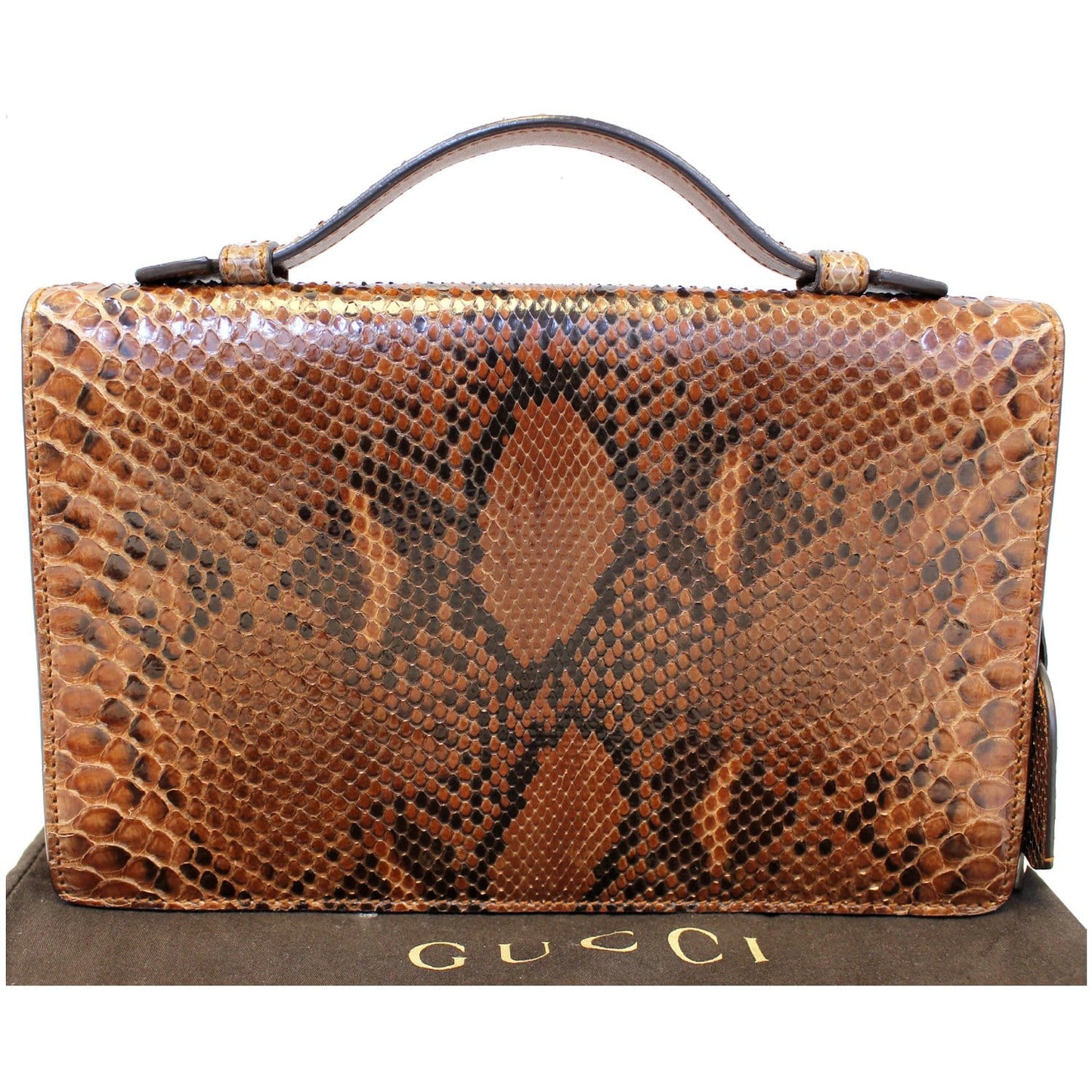 GUCCI Lady Lock Python Small Top Handle Satchel Bag 331823 - Last Call