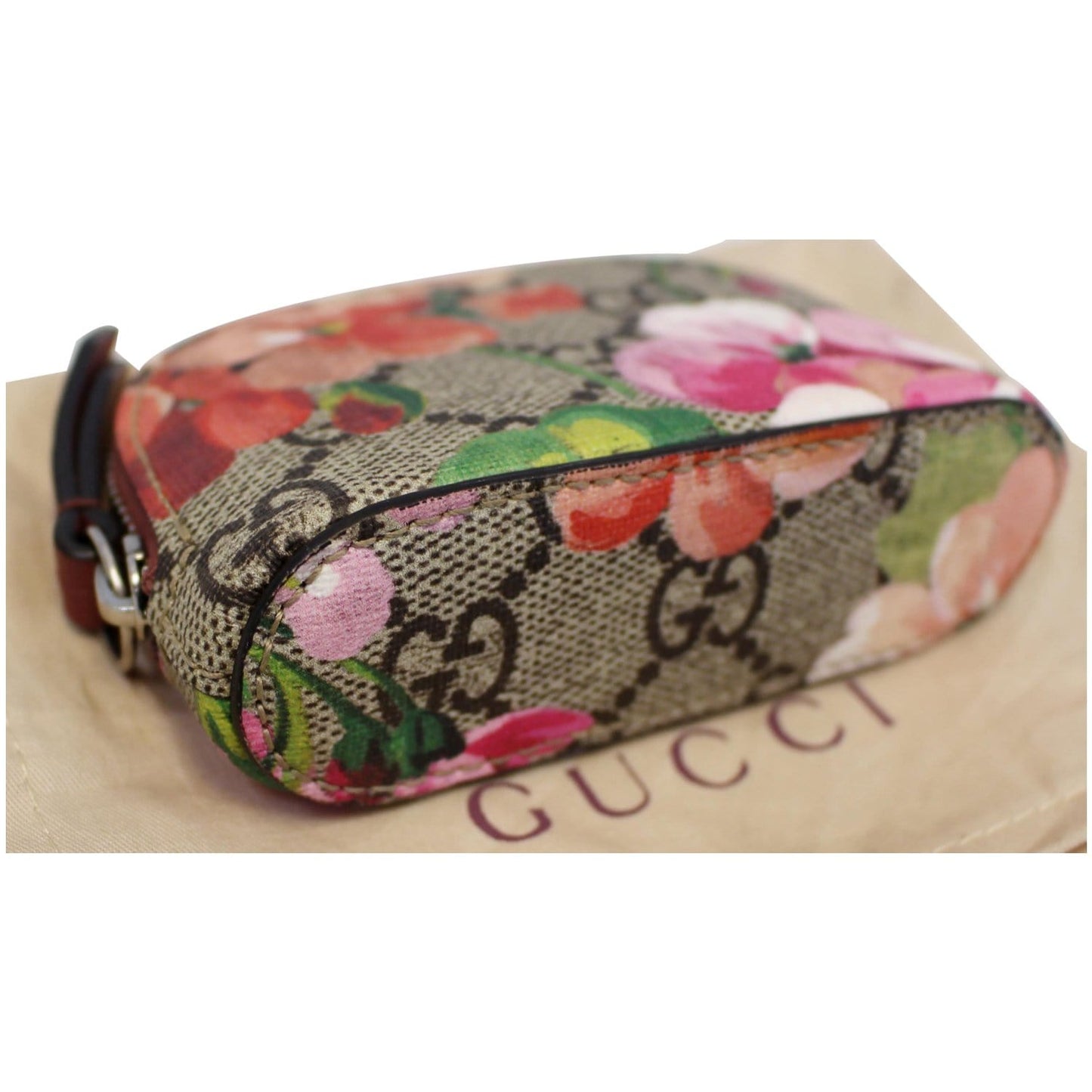 GUCCI Blooms GG Supreme Coin Case Beige 453171