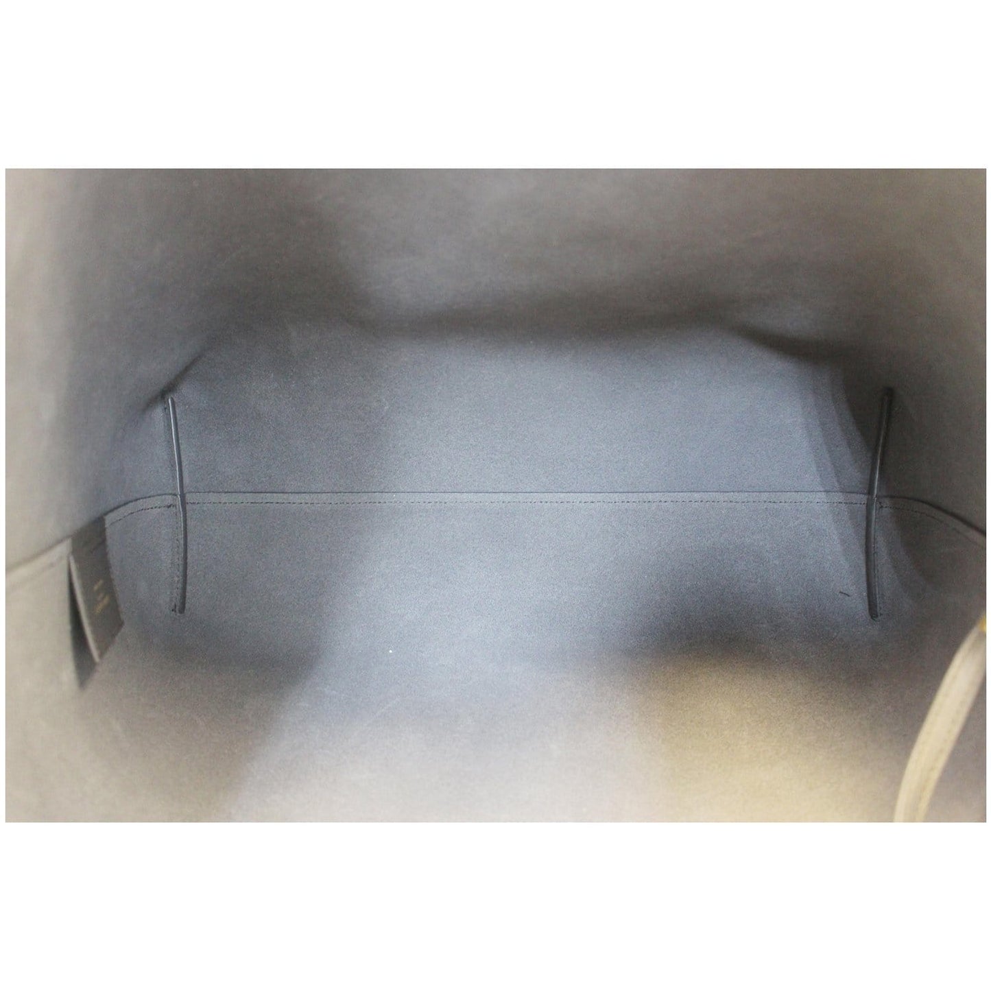 Yves Saint Laurent Leather Shopping Tote Bag Grey