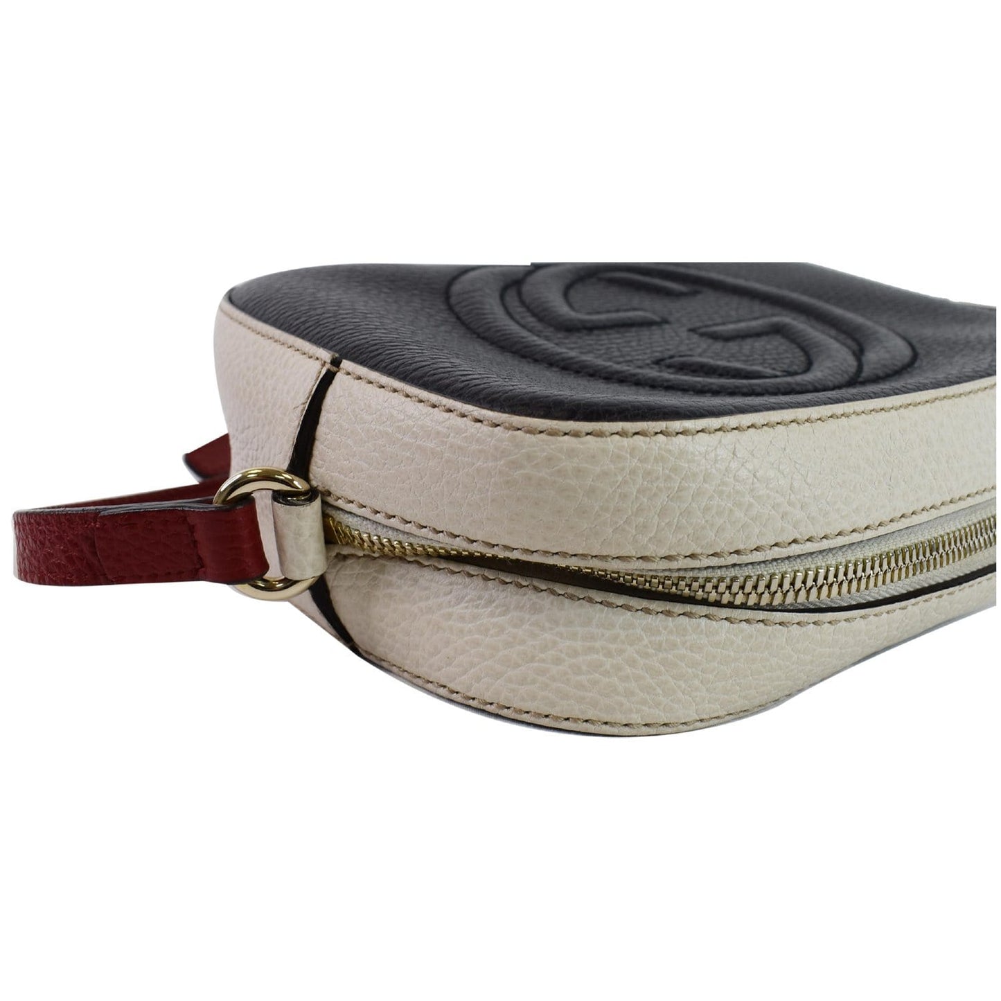 GUCCI Soho Disco Small GG Leather Crossbody Bag Navy 431567