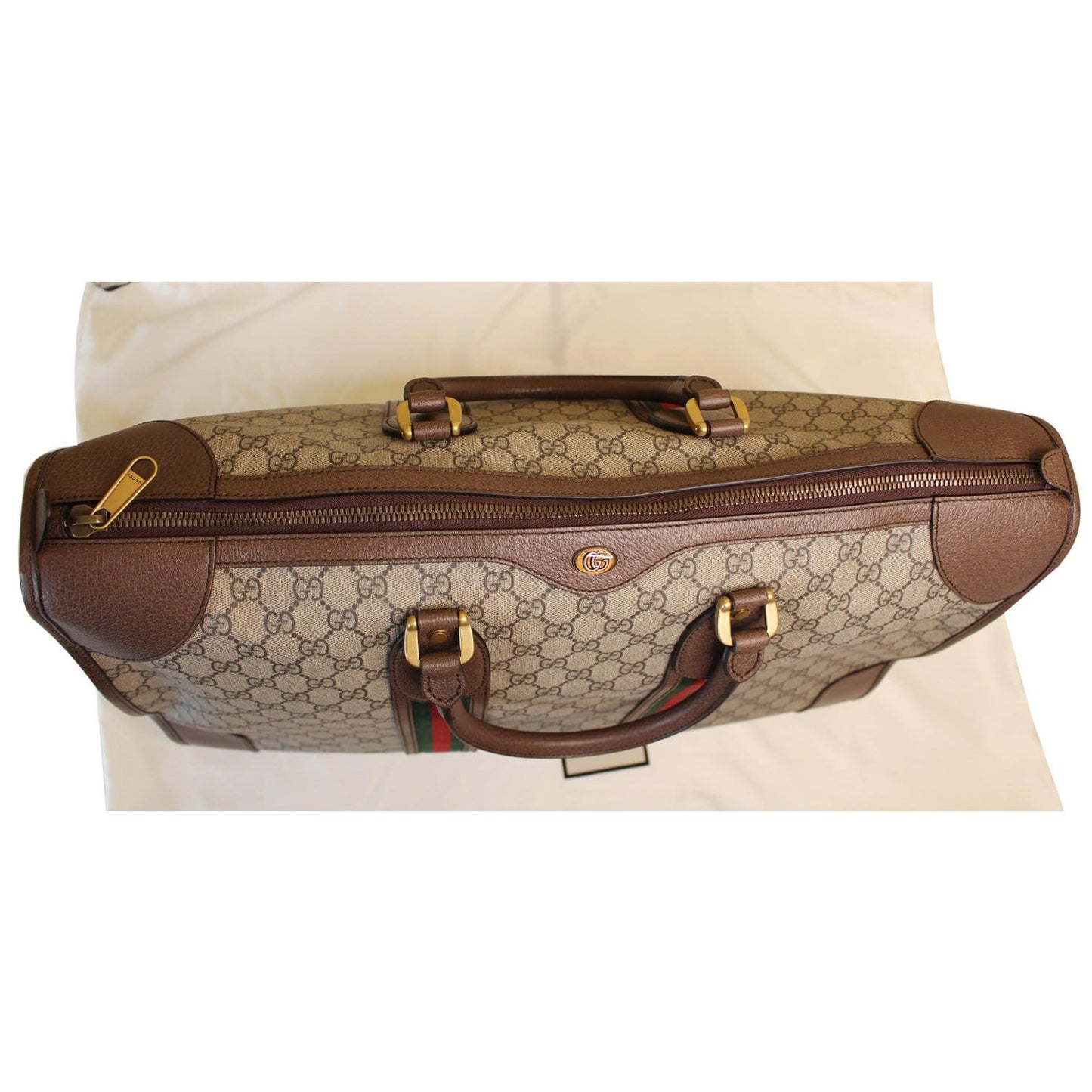 GUCCI Ophidia GG Large Carry-On Supreme Canvas Duffle Bag Beige 598152 - 20% OFF