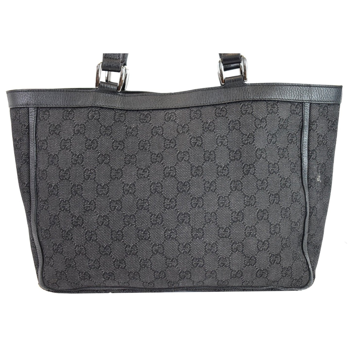 GUCCI Abbey Pocket Medium GG Denim Tote Bag Black 268639 - 20% OFF