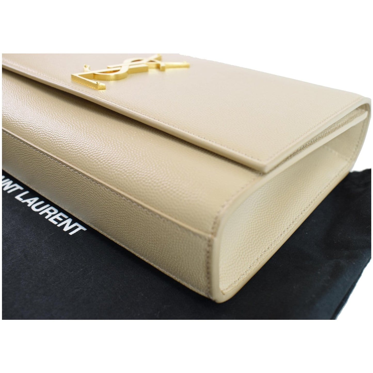 YVES SAINT LAURENT Kate Small Grain De Poudre Crossbody Bag Beige