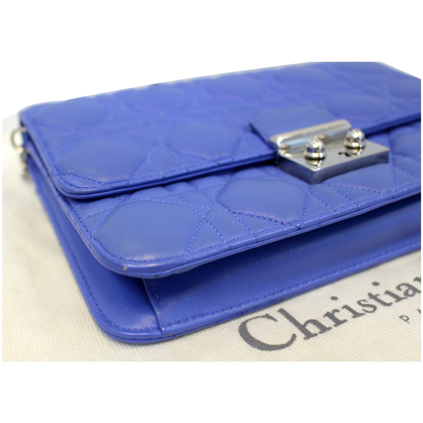 CHRISTIAN DIOR Miss Dior Promenade Cannage Quilted Leather Crossbody Bag