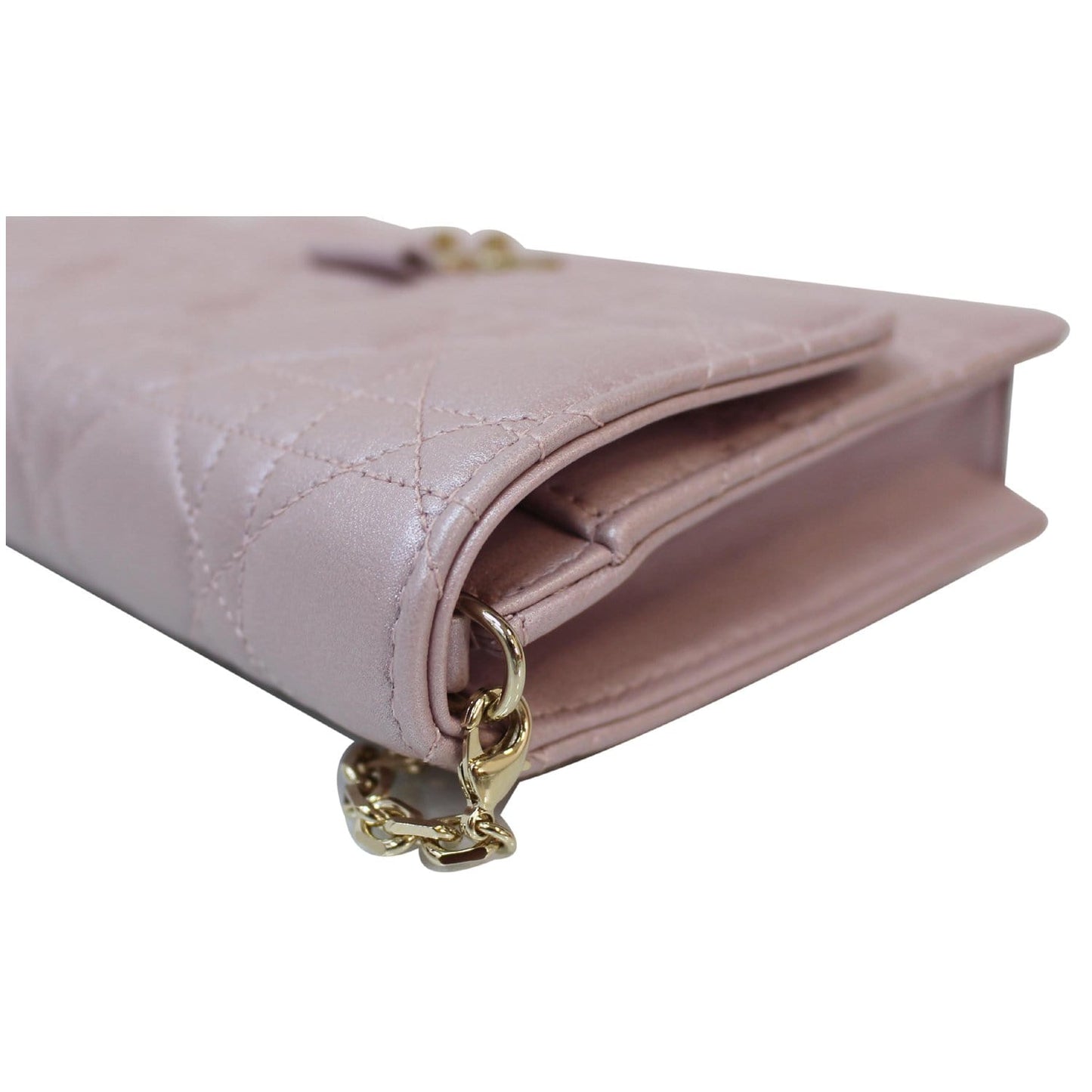 CHRISTIAN DIOR Miss Dior Promenade Wallet on Chain Crossbody Bag Light Pink