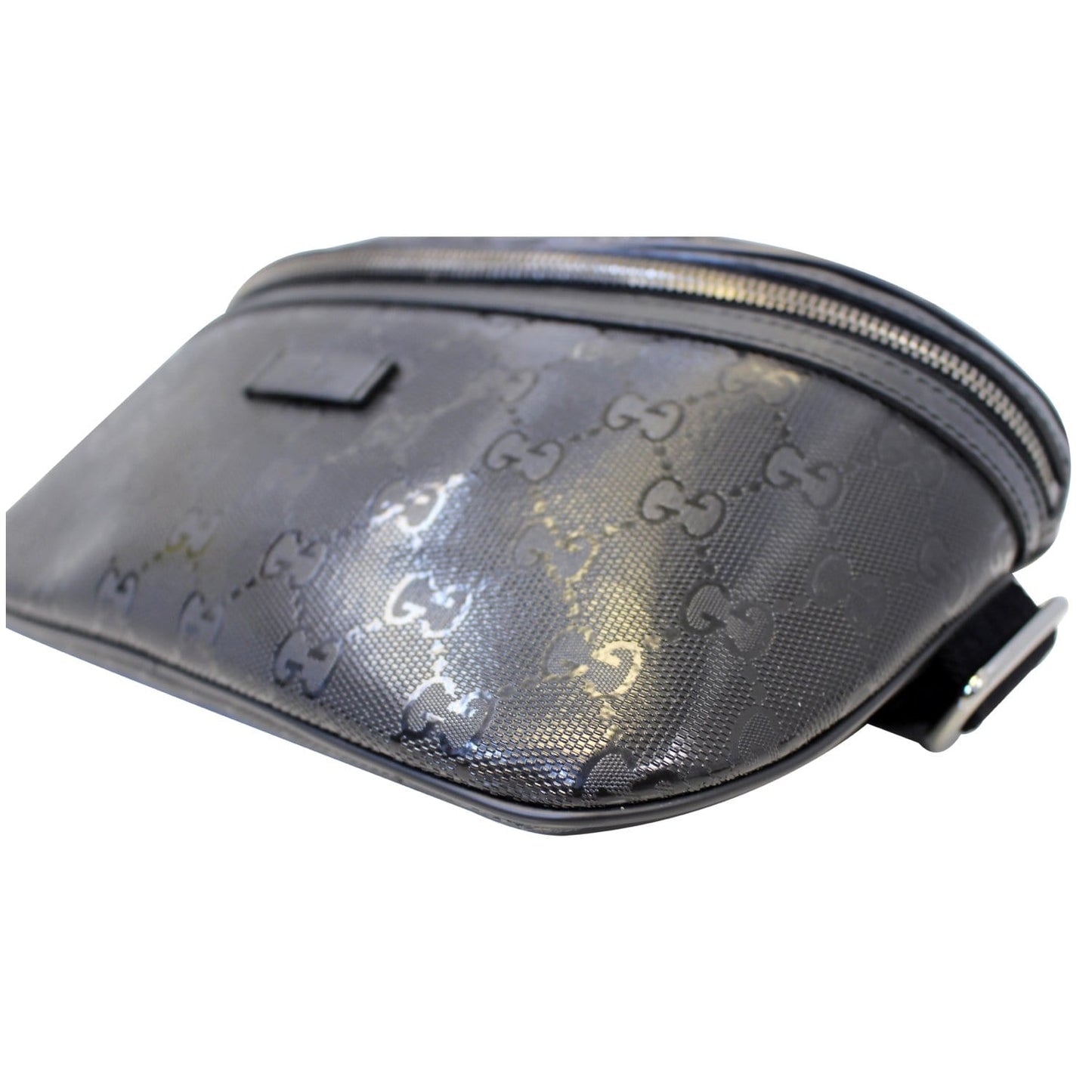 GUCCI GG Imprime Monogram Waist Bum Bag Black 233269