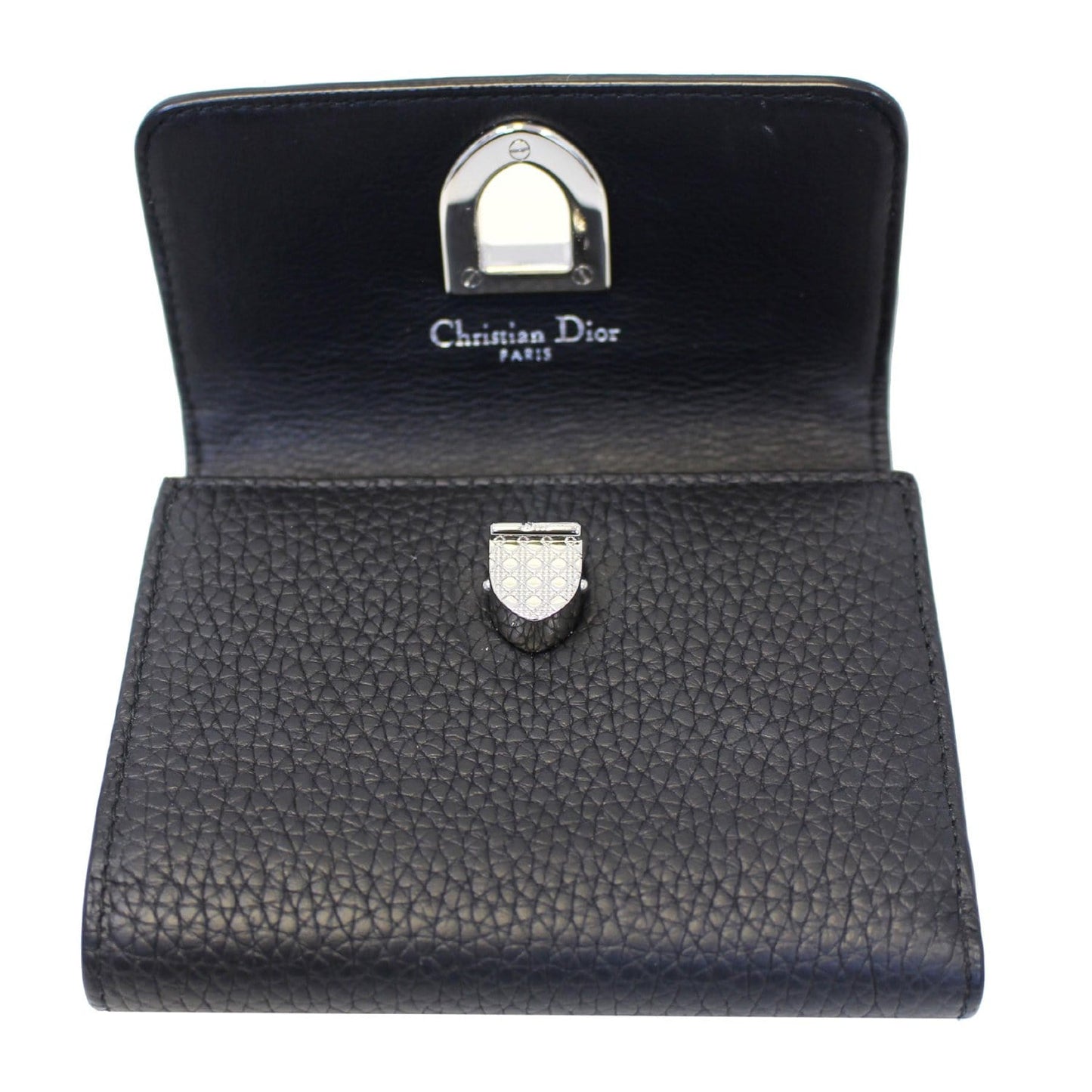 Christian Dior Noir Black Leather Wallet