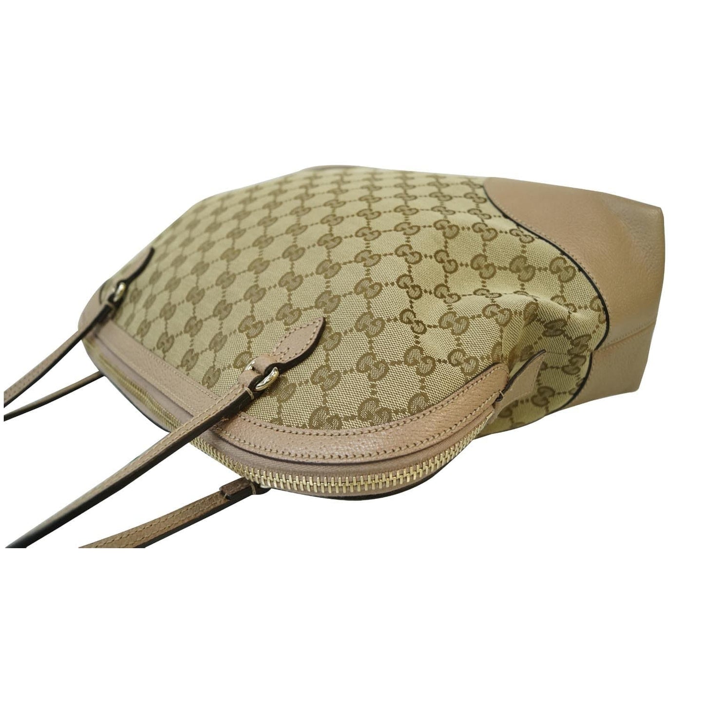 GUCCI Bree GG Supreme Leather Shoulder Bag 323673 Mauve