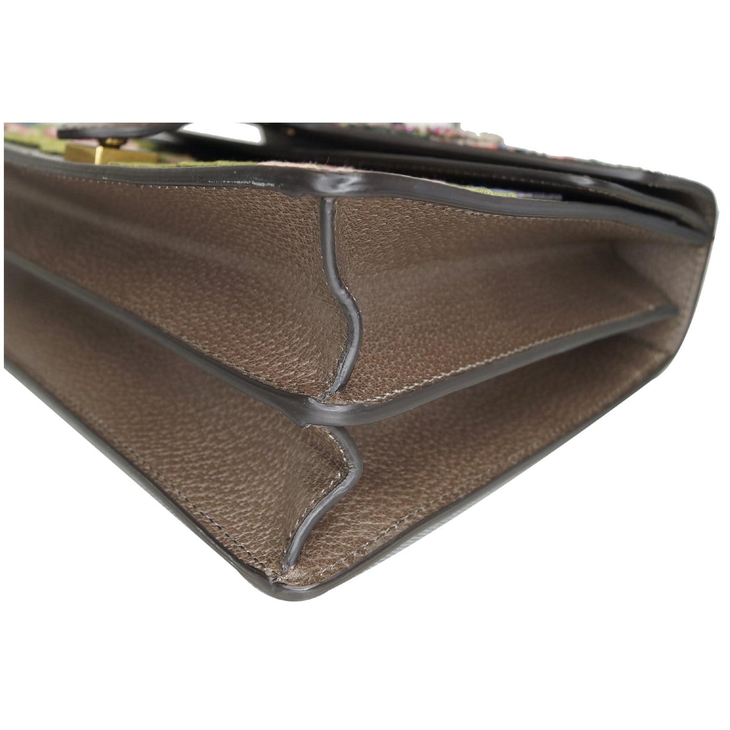 GUCCI Dionysus Embroidered Owl Shoulder Bag Brown 400235
