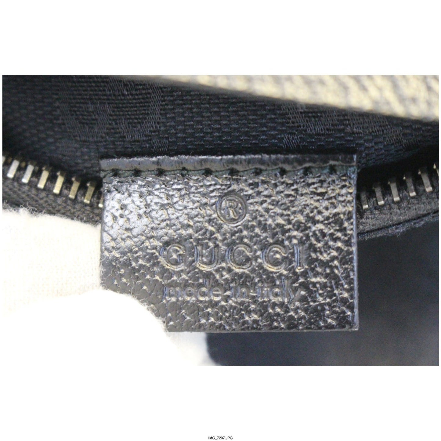 GUCCI Monogram Waist Bum Bag Black 28566