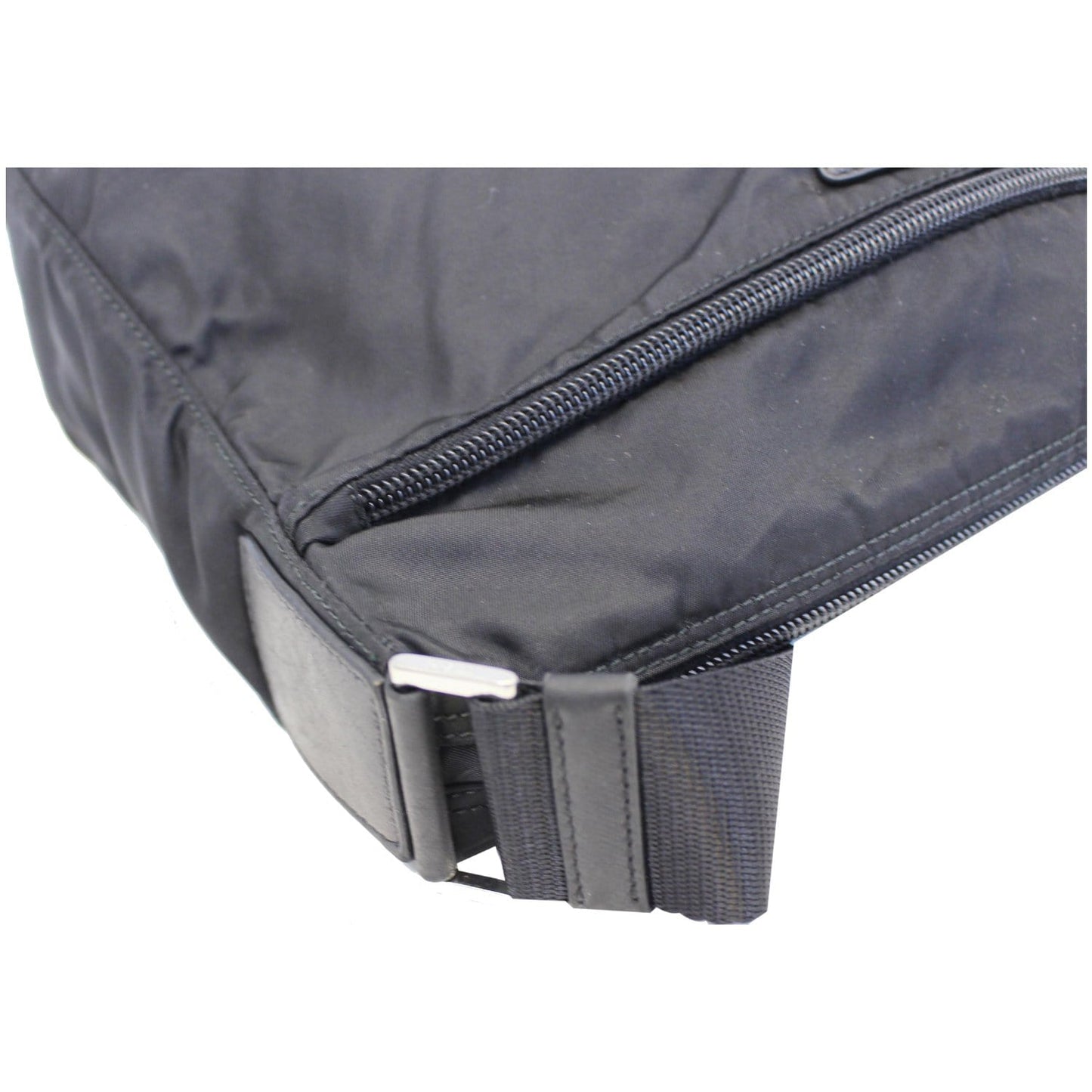 PRADA Large Nylon Crossbody Bag Black