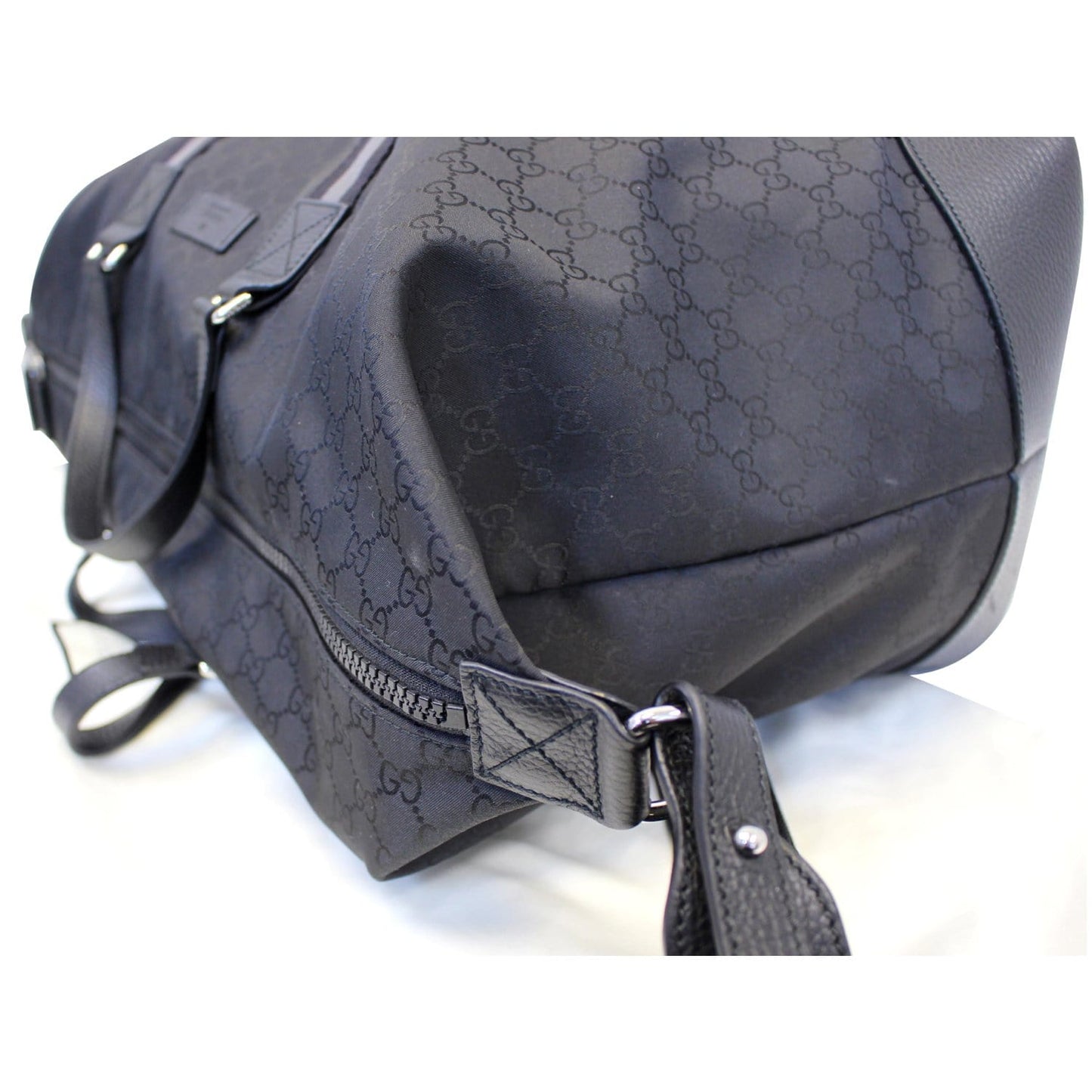 Gucci Nylon GG Guccissima XL Travel Duffle Luggage Bag 449180