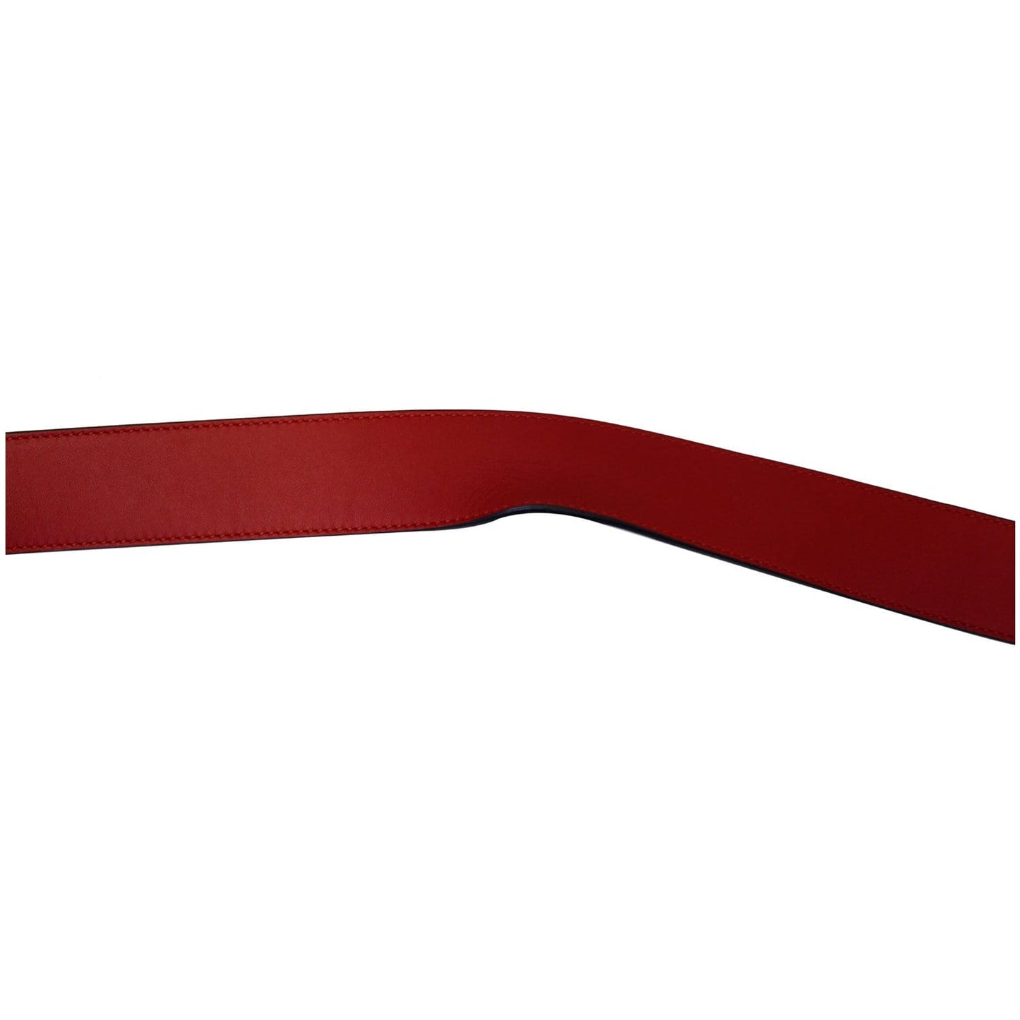 GUCCI Torchon Double G Red Leather Belt Size 95.38