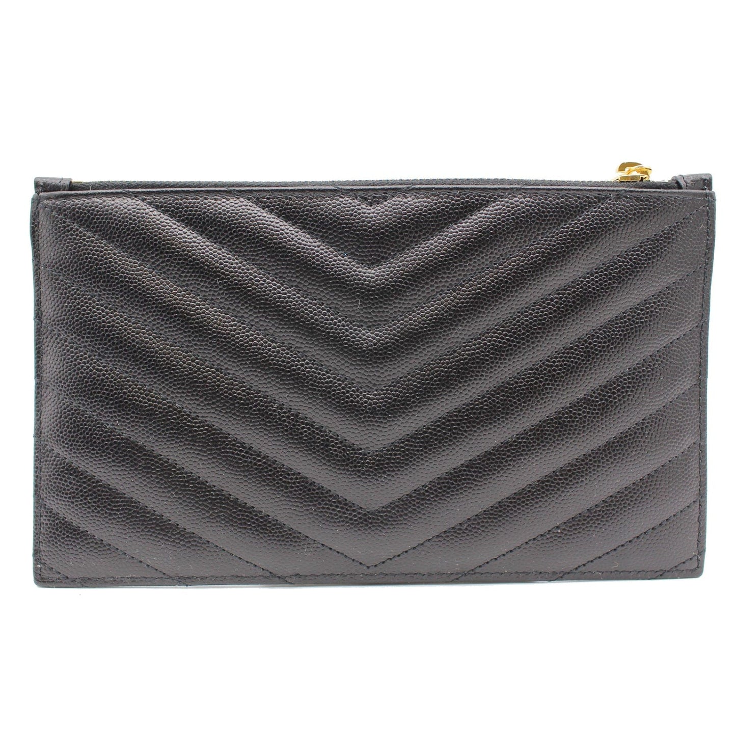 YVES SAINT LAURENT Bill Pouch Grain De Poudre Black
