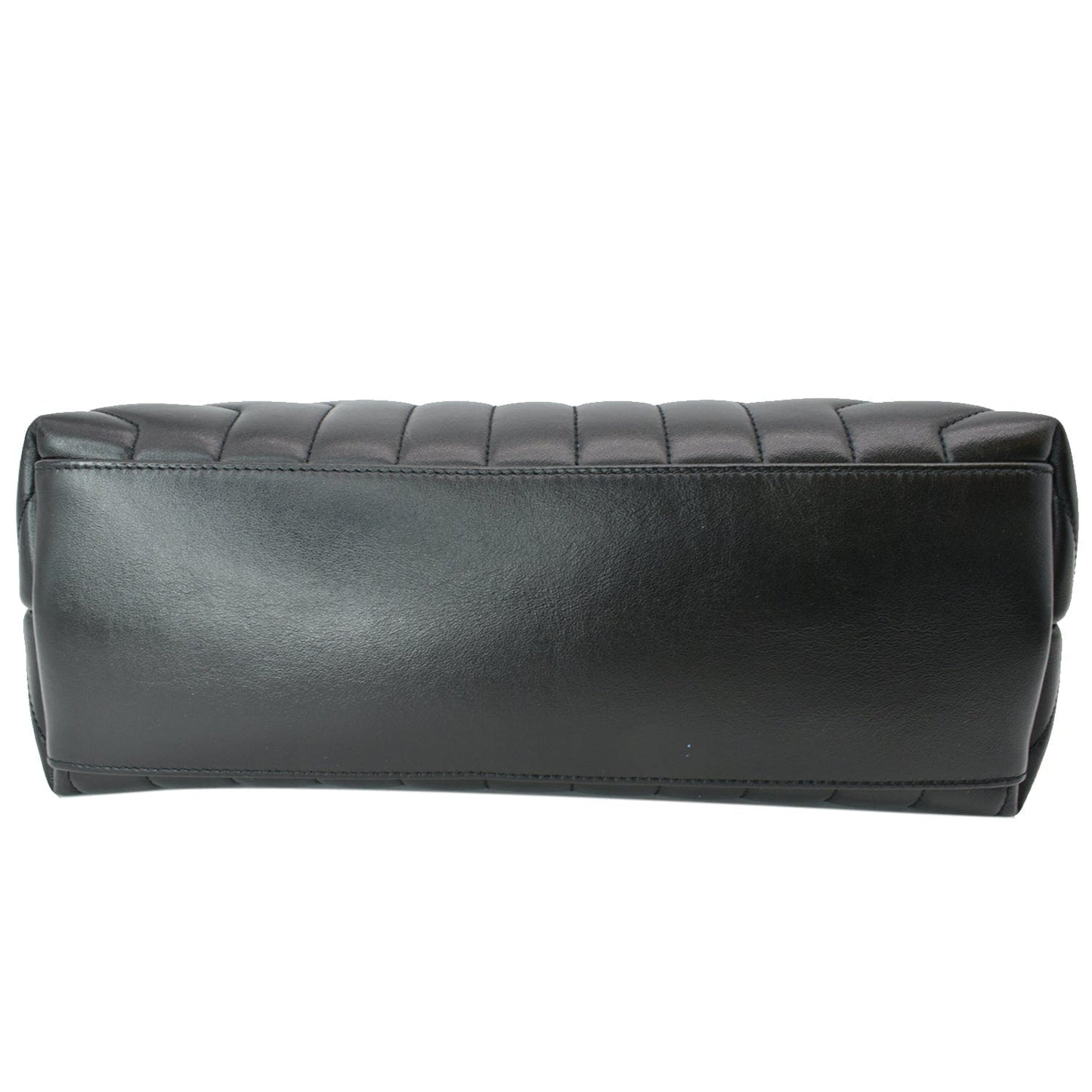 YVES SAINT LAURENT Medium Loulou Matelasse Leather Chain Shoulder Bag Black