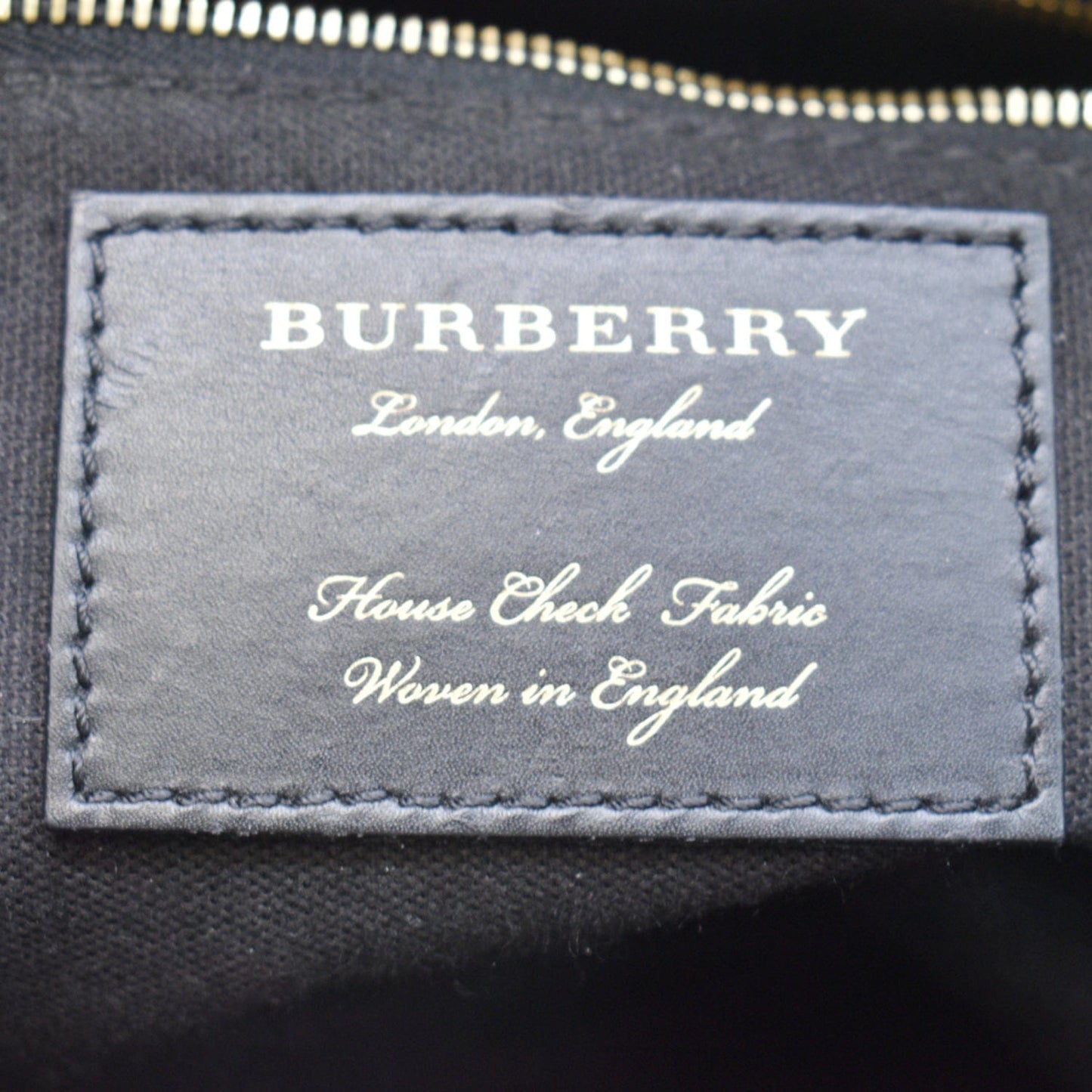 BURBERRY Banner Medium House Check Tote Bag Tan
