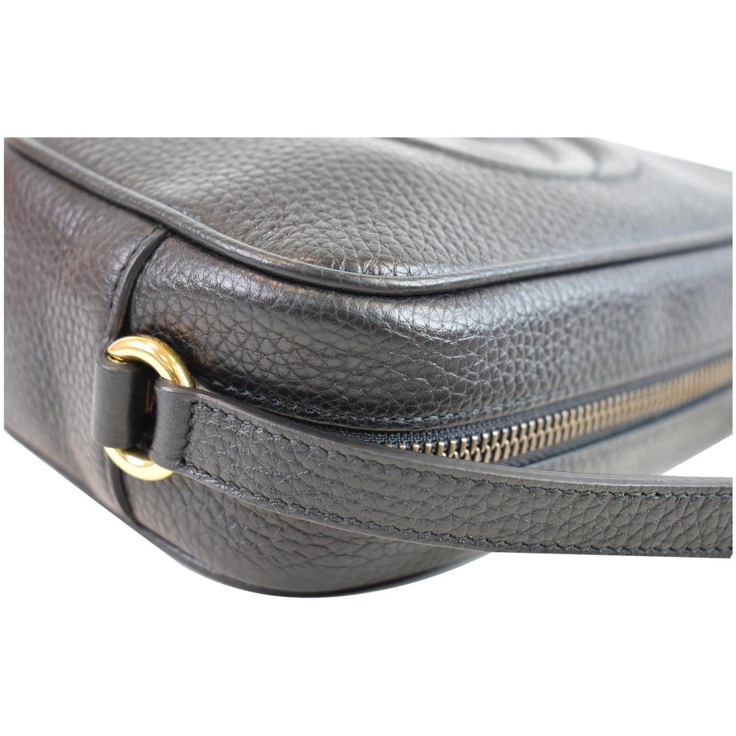 GUCCI Soho Disco Small Leather Crossbody Bag Black 347994