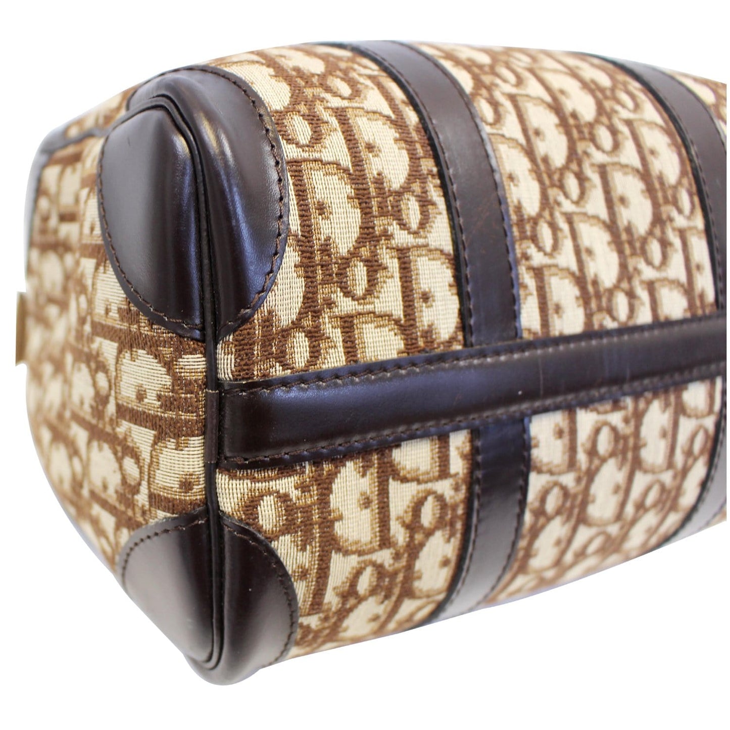 CHRISTIAN DIOR Monogram Logo Boston Duffle Bag