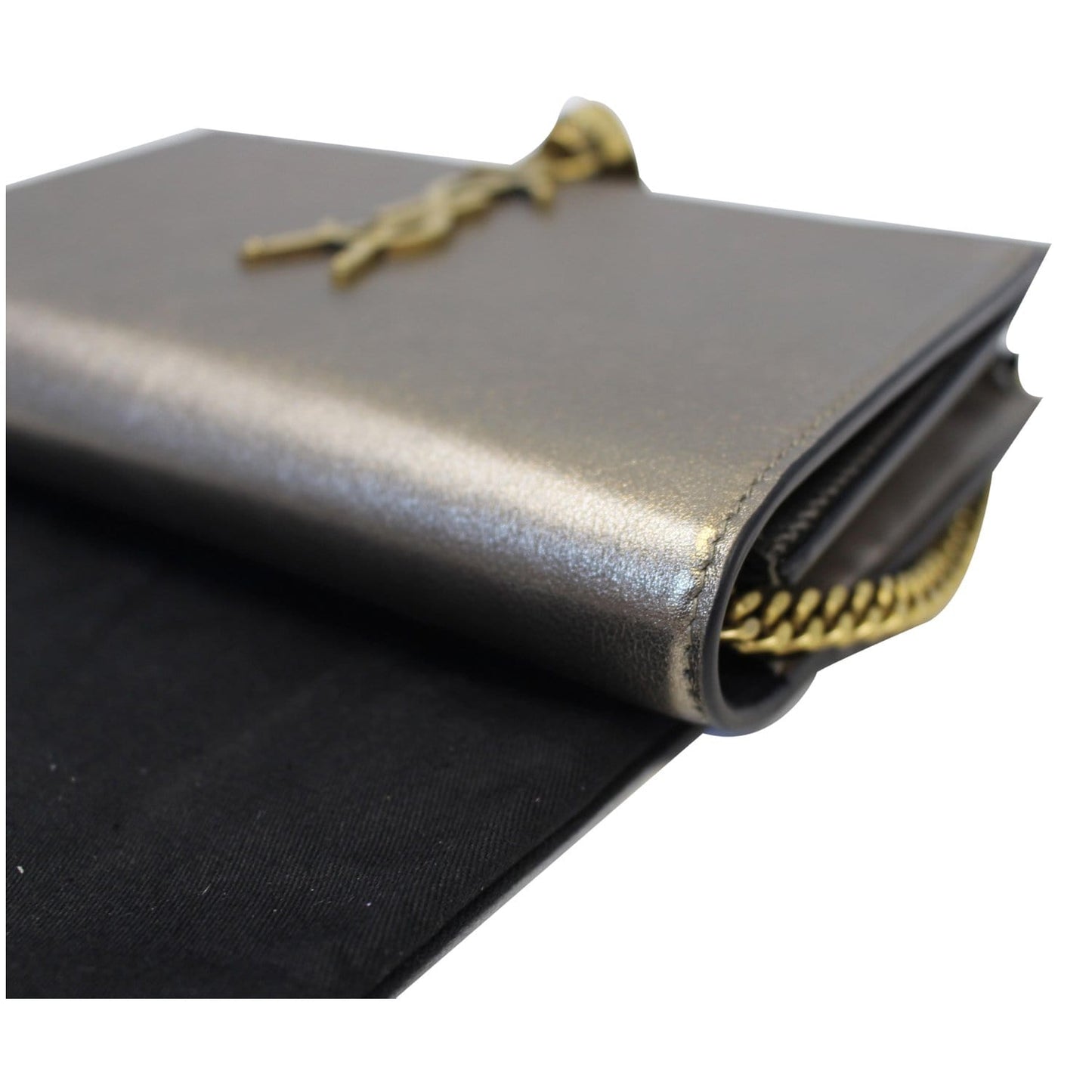 YVES SAINT LAURENT Small Kate Tassel Leather Shoulder Crossbody Bag Gold
